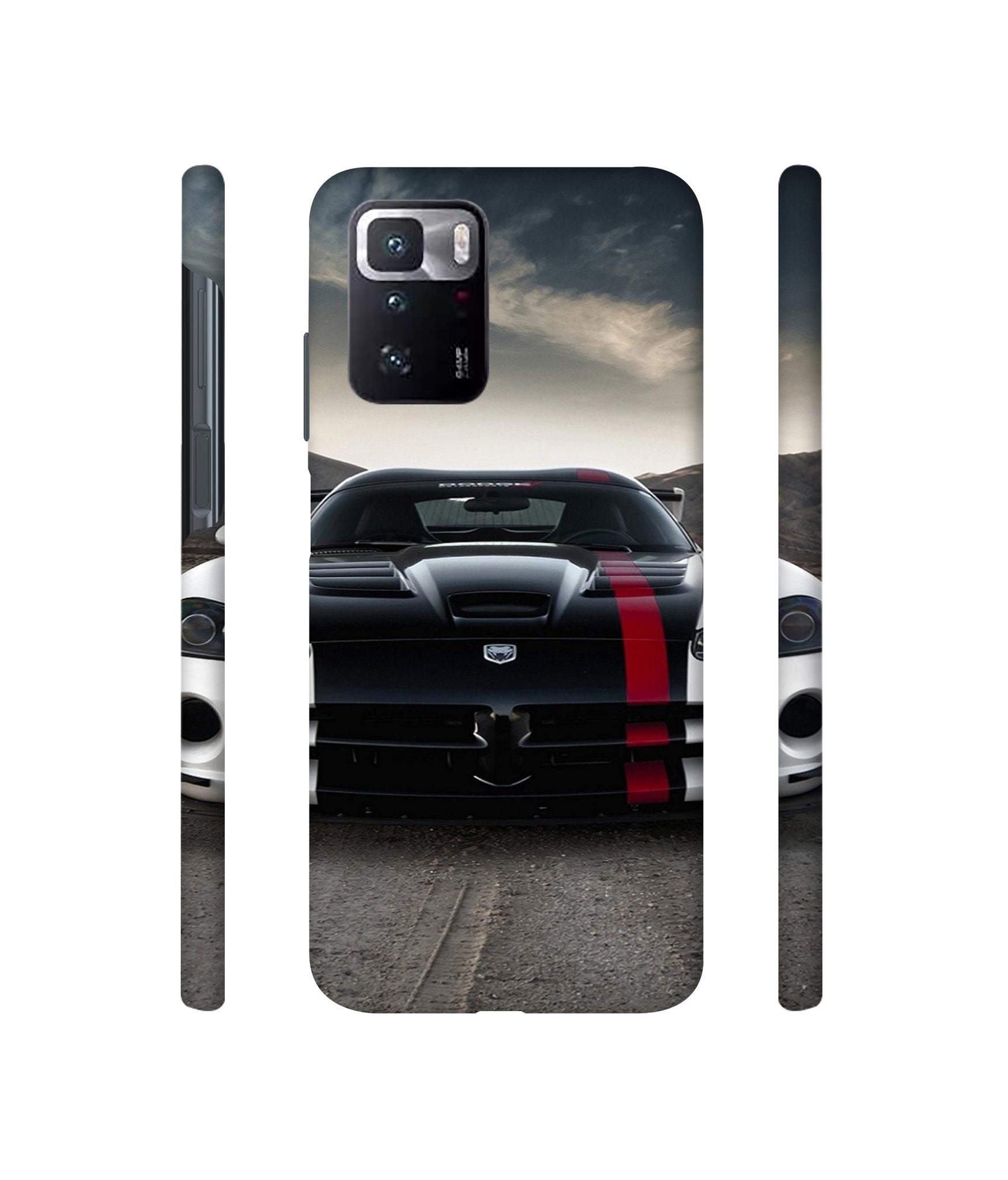 Sports Car Pattern Designer Hard Back Cover for Mi Poco X3 GT
