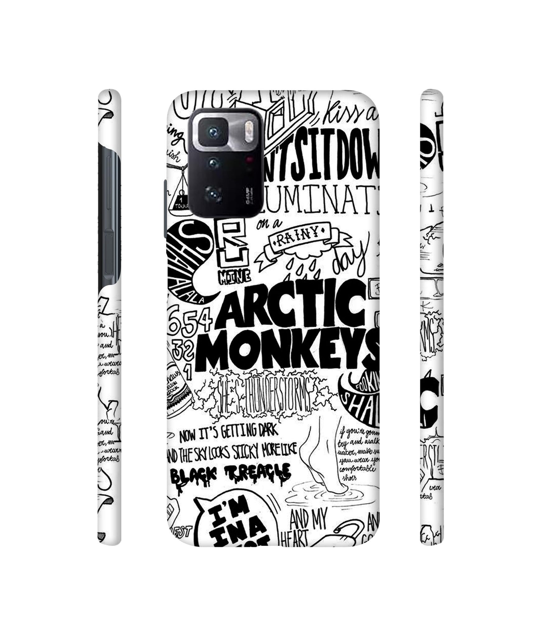 Arctic Monkeys Pattern Designer Hard Back Cover for Mi Poco X3 GT
