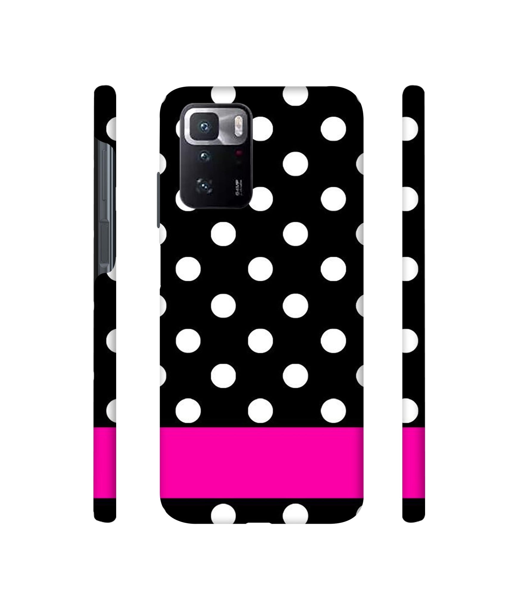 White Dots Pattern Designer Hard Back Cover for Mi Poco X3 GT