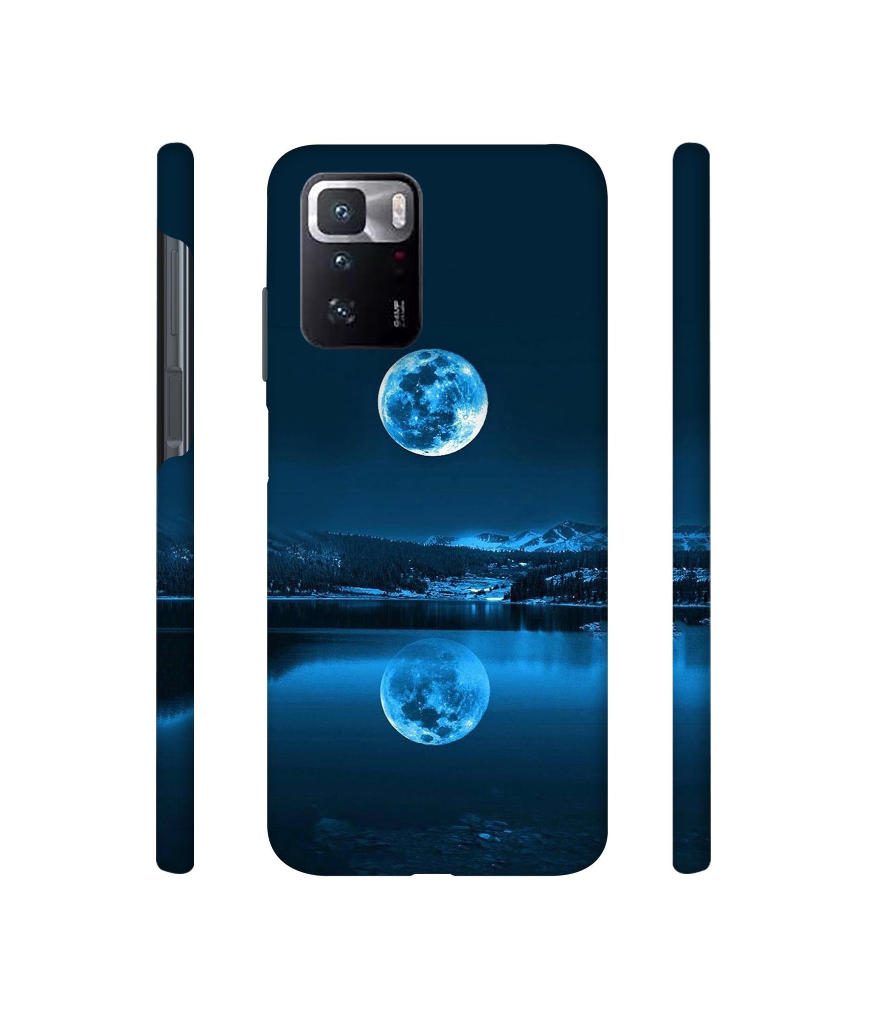 Moon Pattern Print Designer Hard Back Cover for Mi Poco X3 GT