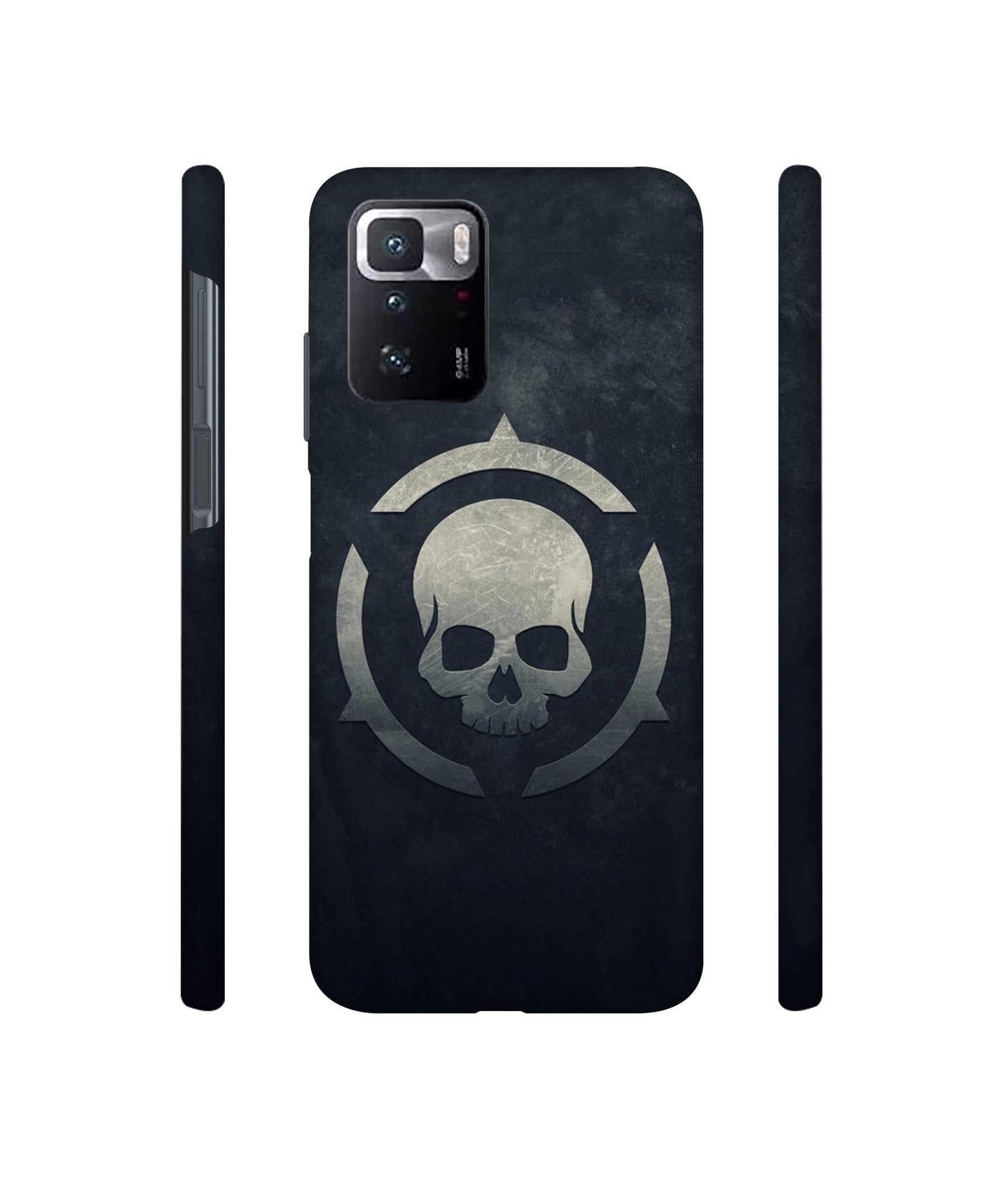 Skull Pattern Print Designer Hard Back Cover for Mi Poco X3 GT