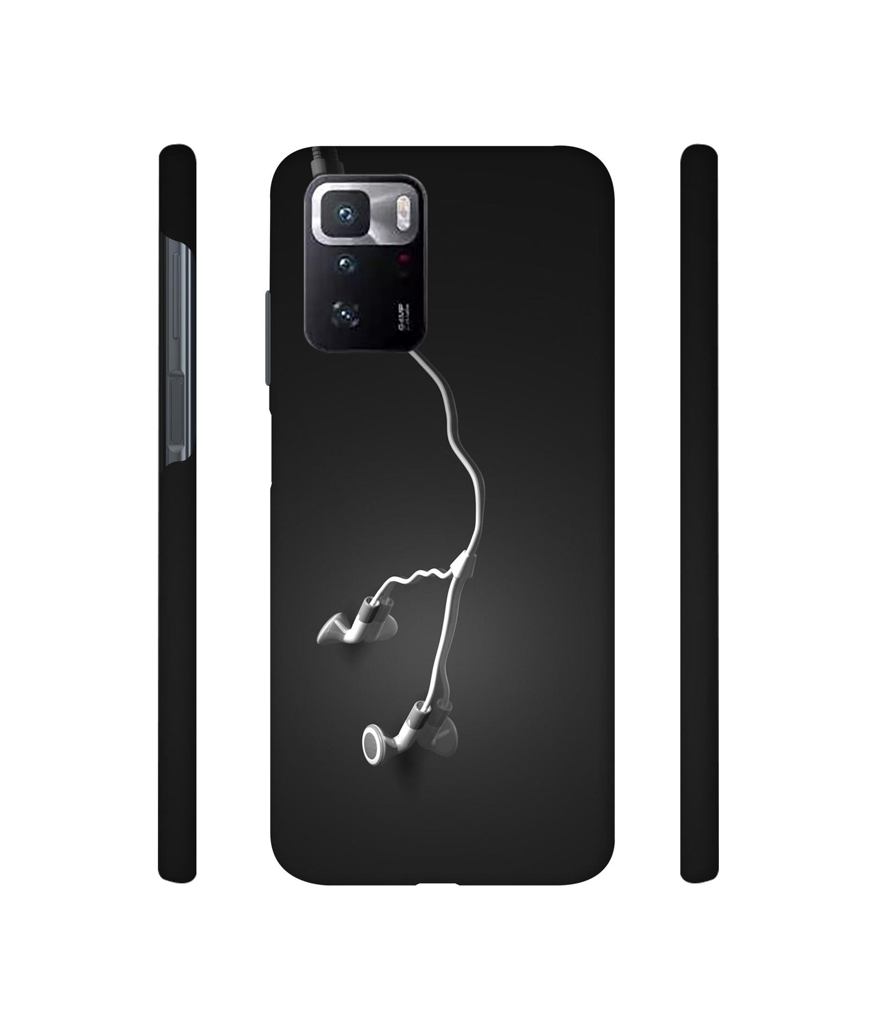 Headphone Designer Hard Back Cover for Mi Poco X3 GT