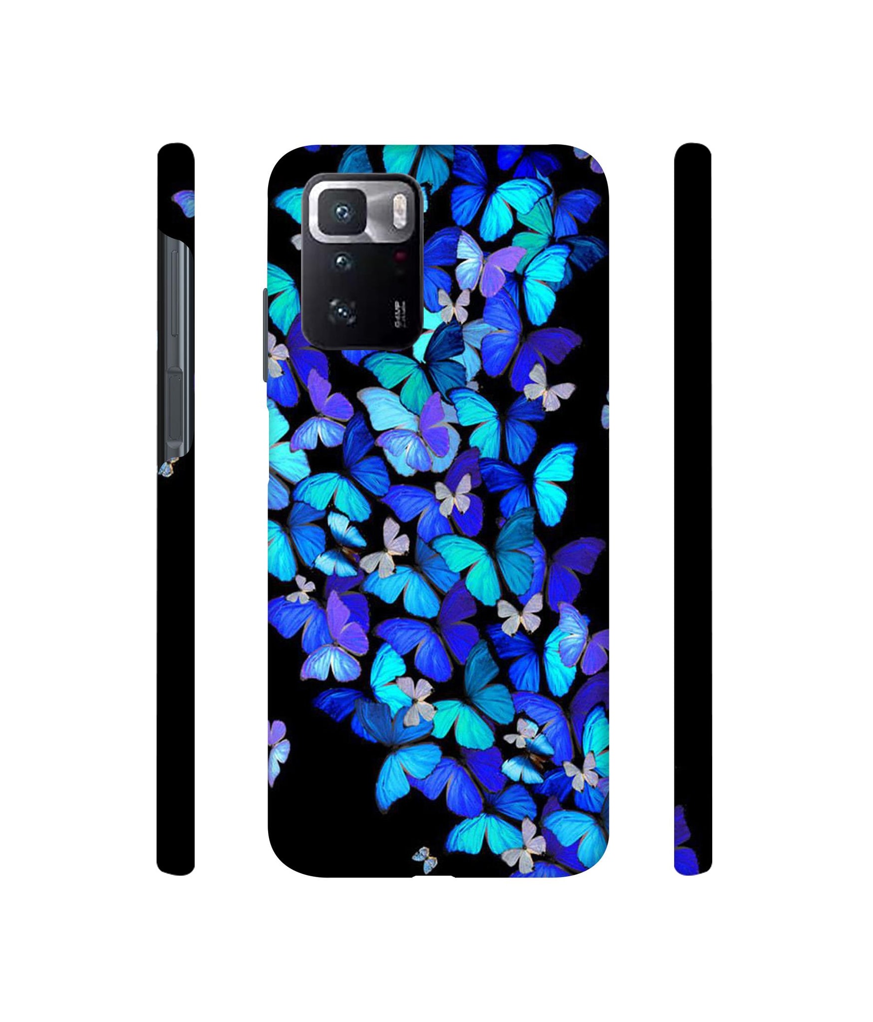 Butterfly Pattern Designer Hard Back Cover for Mi Poco X3 GT