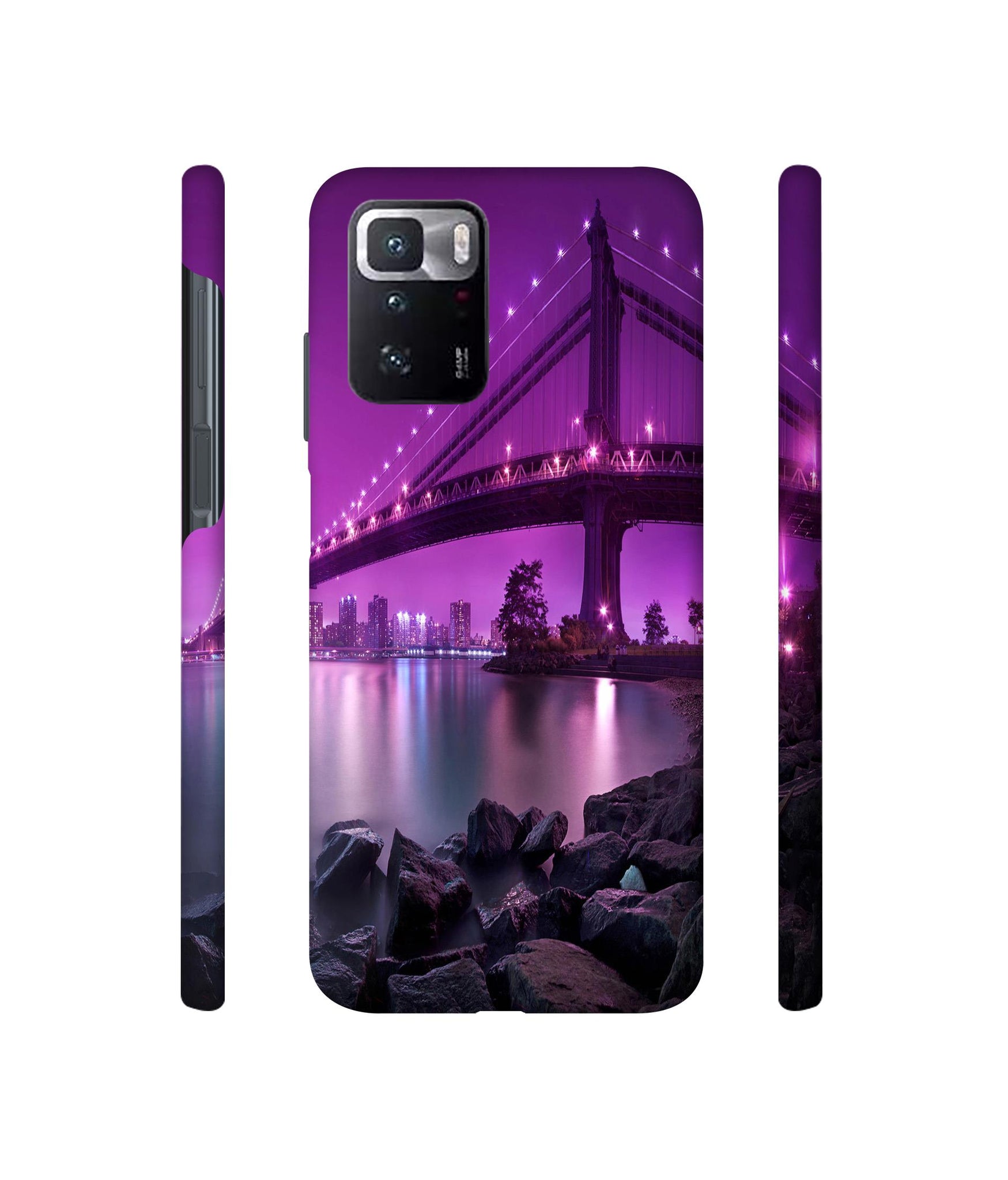 Manhattan Bridge Designer Hard Back Cover for Mi Poco X3 GT
