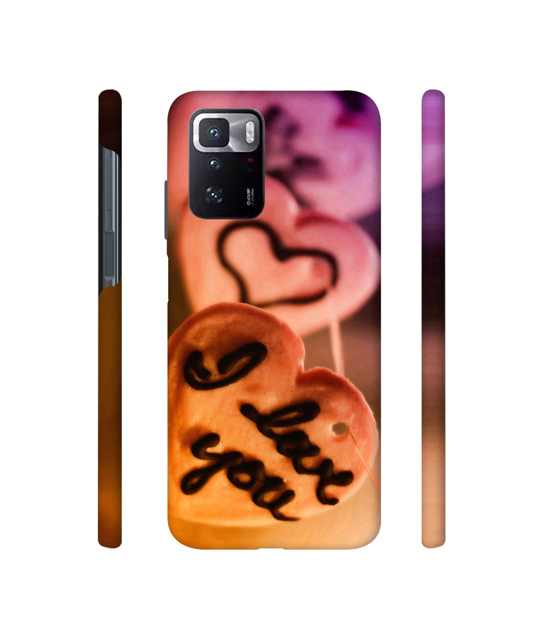 I Love you Designer Hard Back Cover for Mi Poco X3 GT