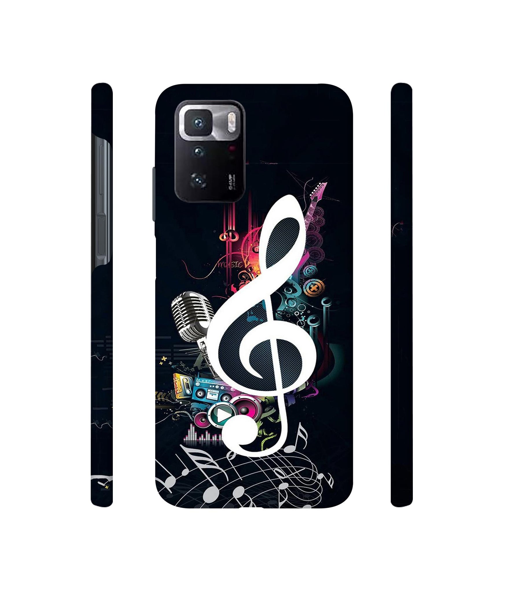 Mike and Music Designer Hard Back Cover for Mi Poco X3 GT
