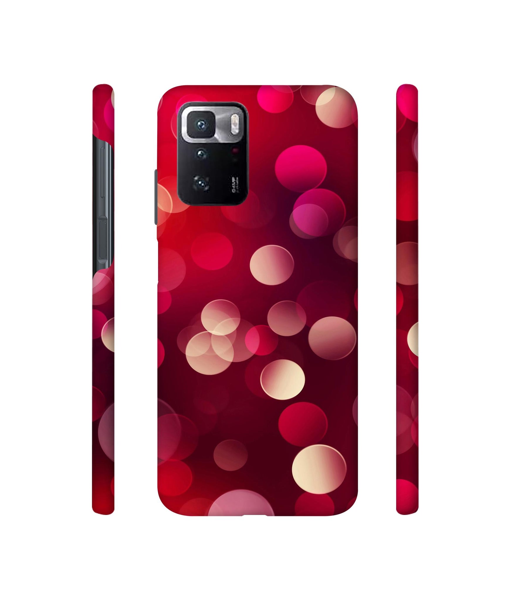 3D Circles Designer Hard Back Cover for Mi Poco X3 GT