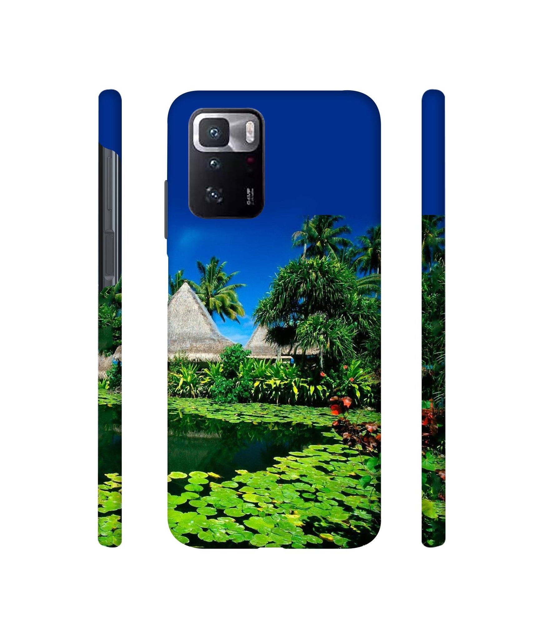 Tropics Water Designer Hard Back Cover for Mi Poco X3 GT