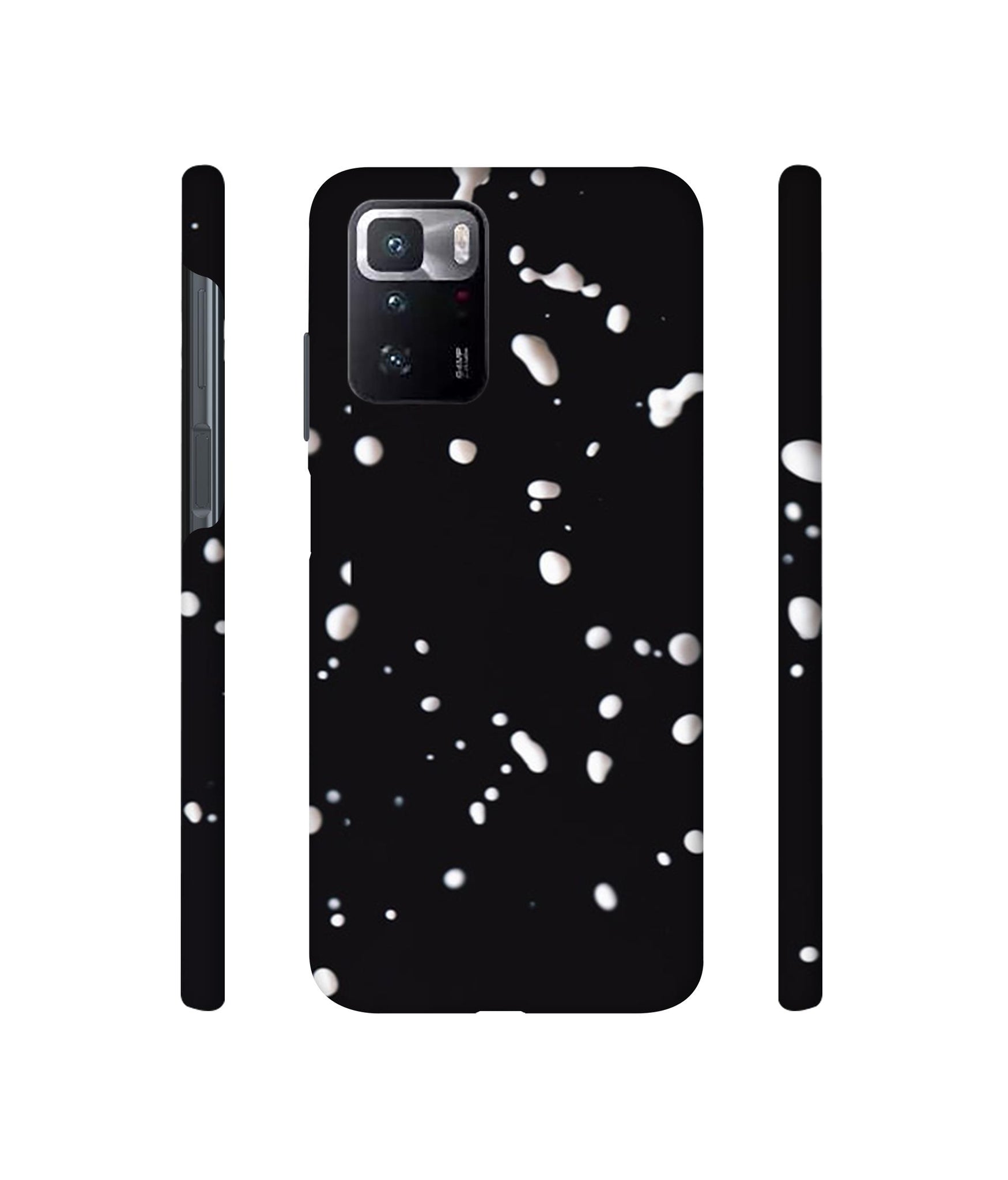 Milk Splash Designer Hard Back Cover for Mi Poco X3 GT