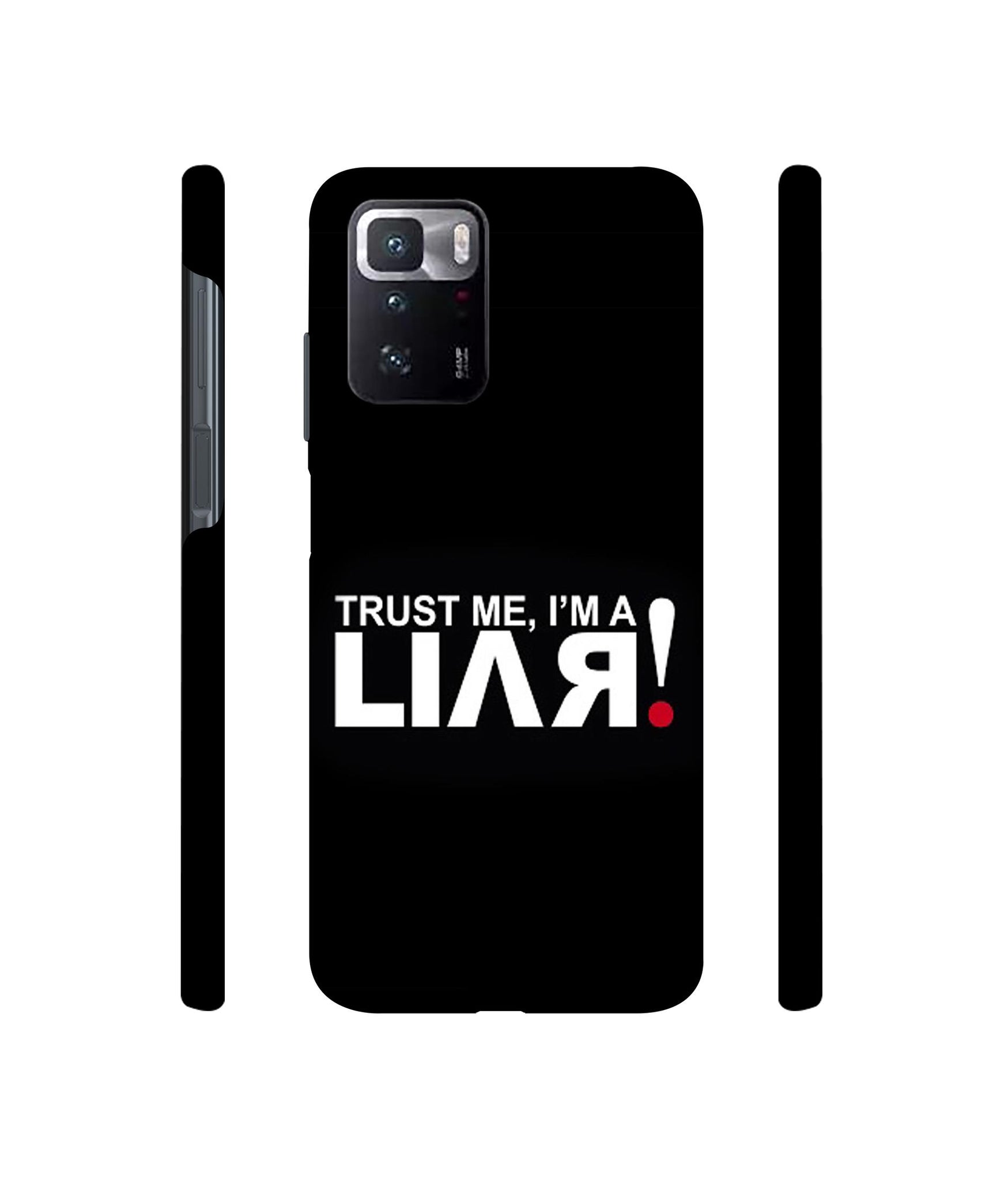 Trust Me Funny Quote Designer Hard Back Cover for Mi Poco X3 GT