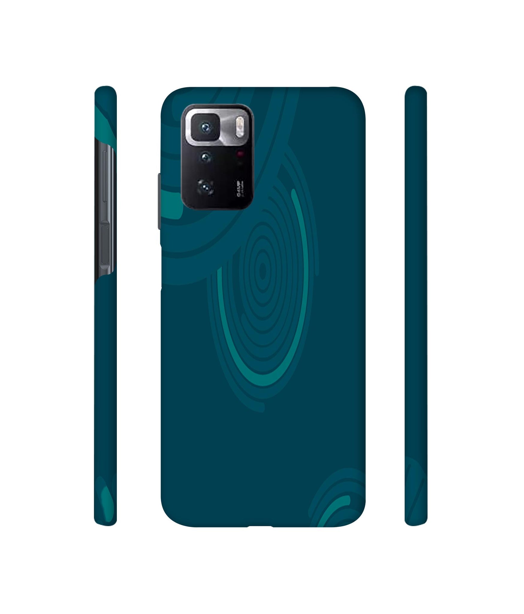 Round Texture Designer Hard Back Cover for Mi Poco X3 GT