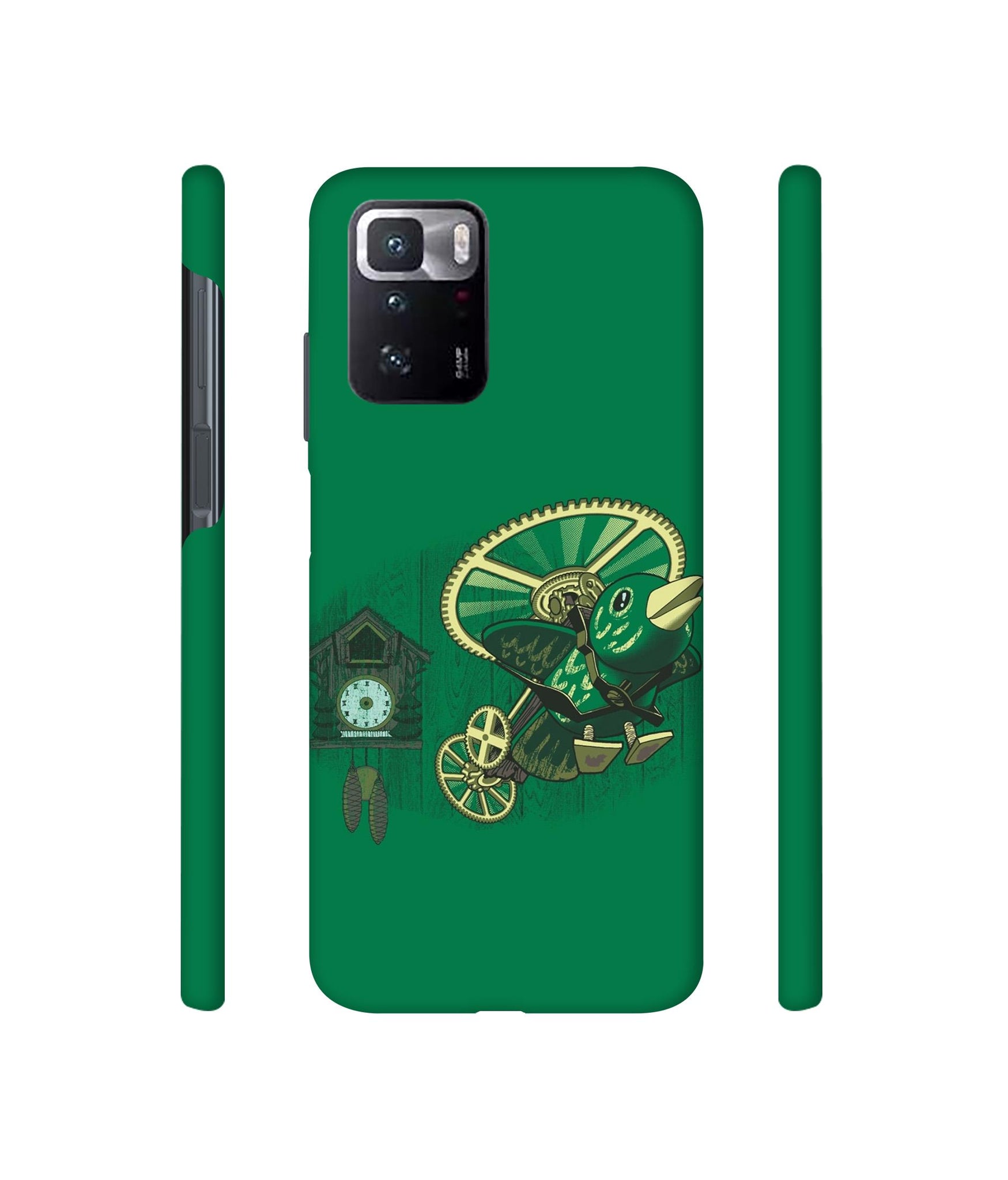 Clock Bird Designer Hard Back Cover for Mi Poco X3 GT