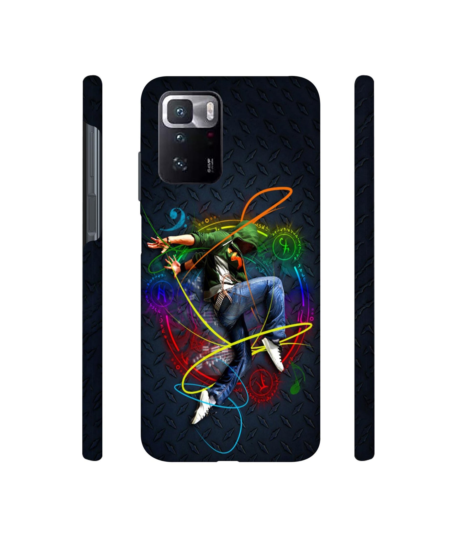 Boy With Music Designer Hard Back Cover for Mi Poco X3 GT