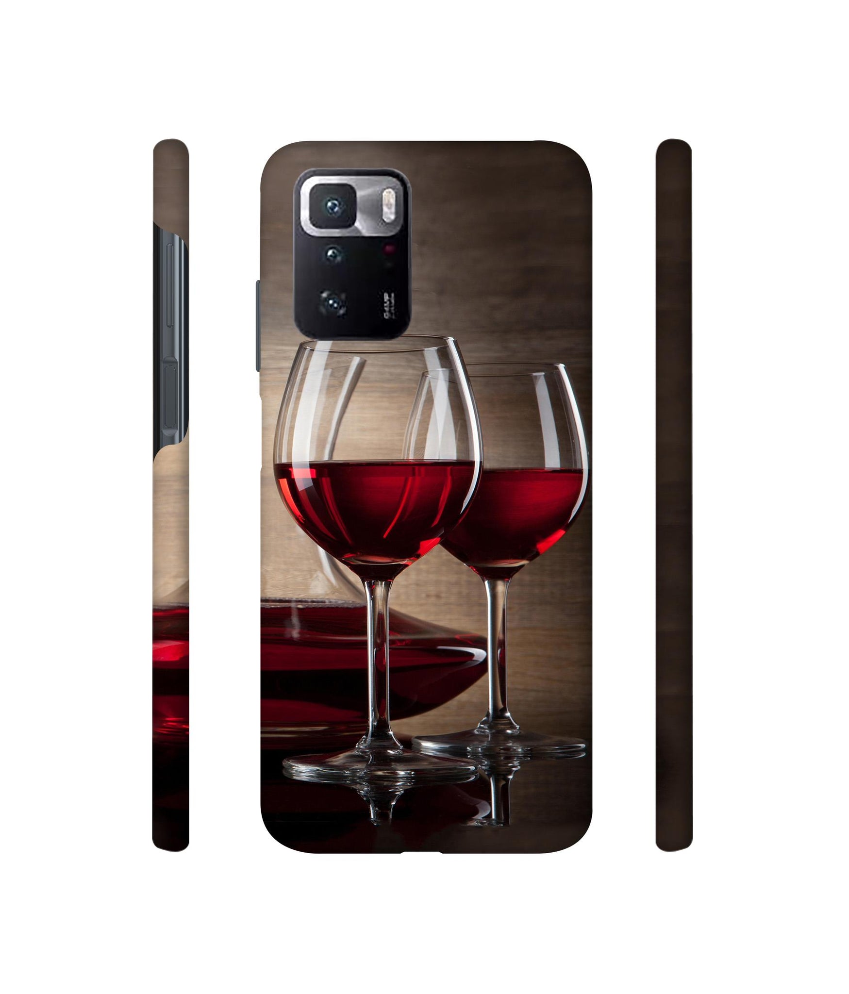 Wine Glass Designer Hard Back Cover for Mi Poco X3 GT