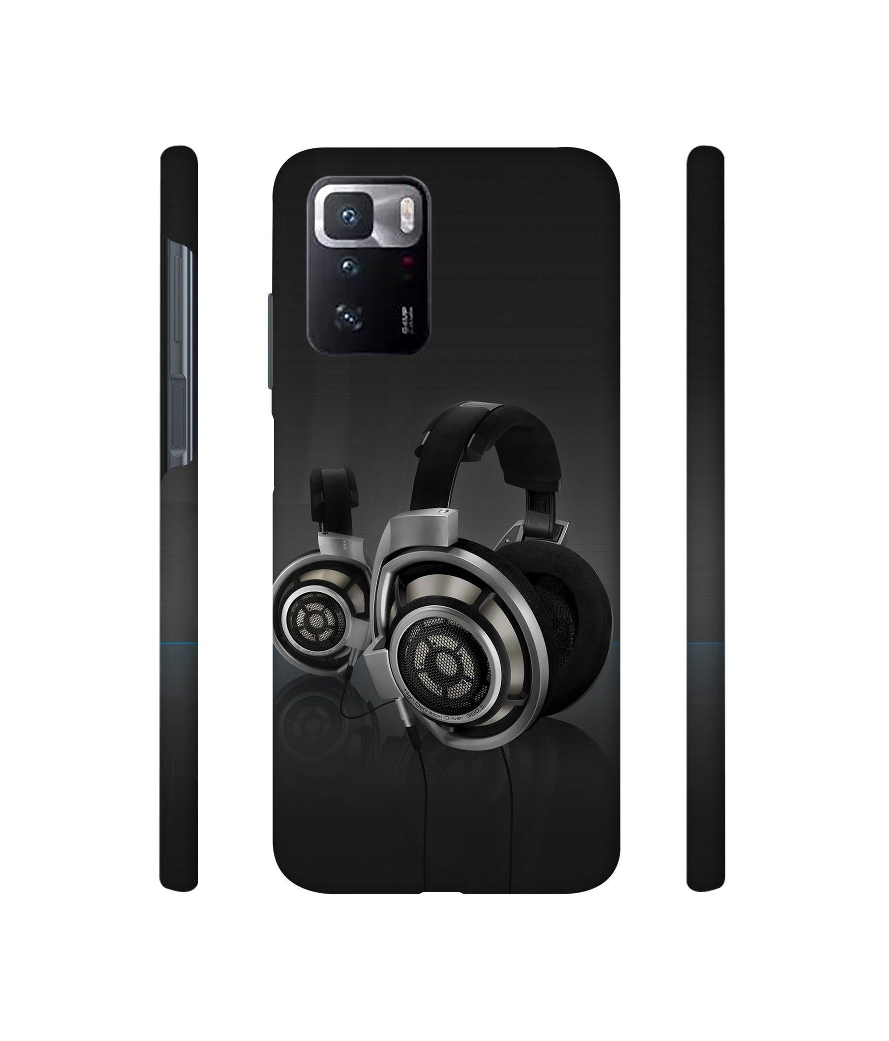 Head Phone Designer Hard Back Cover for Mi Poco X3 GT
