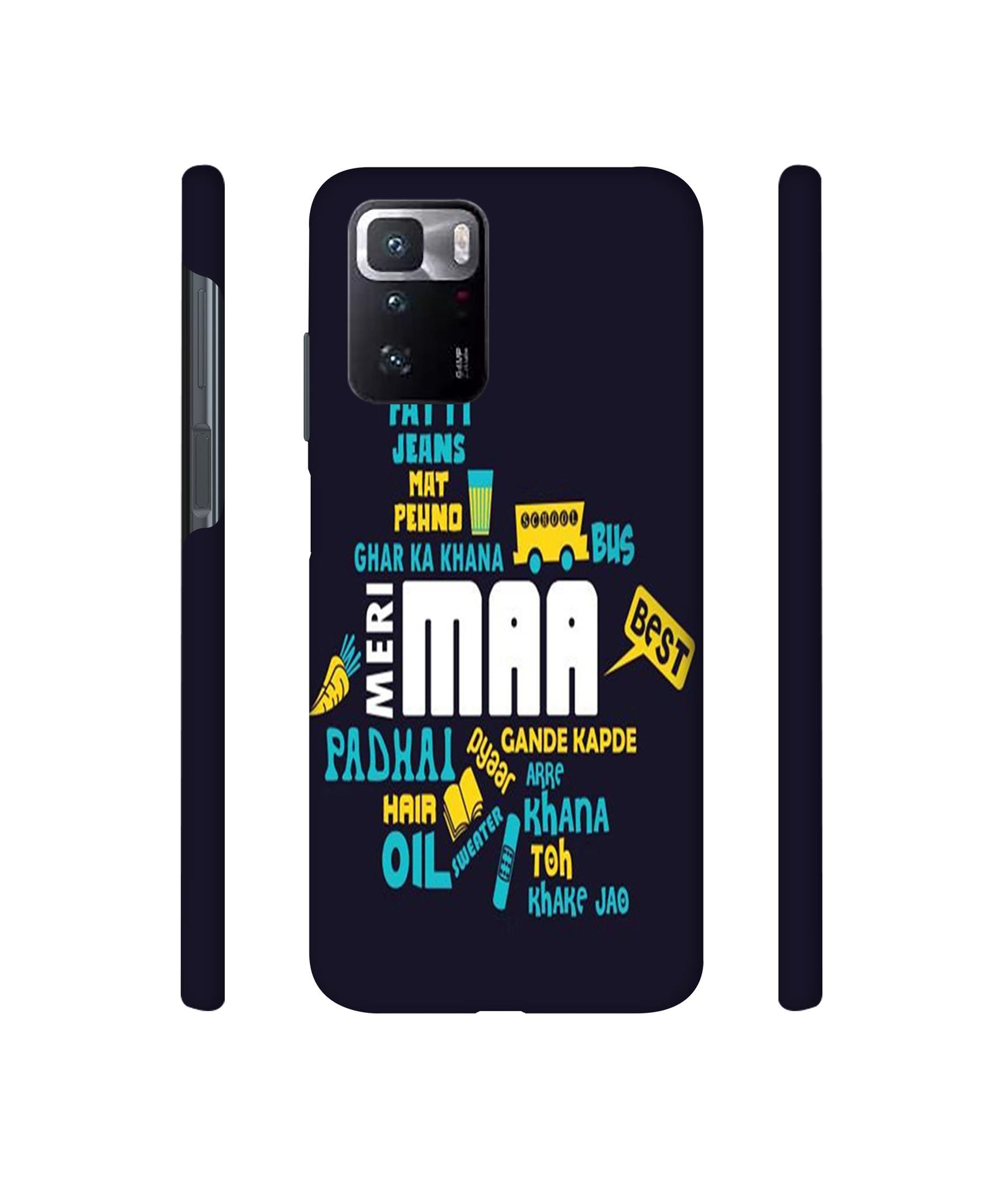 Maa Designer Hard Back Cover for Mi Poco X3 GT
