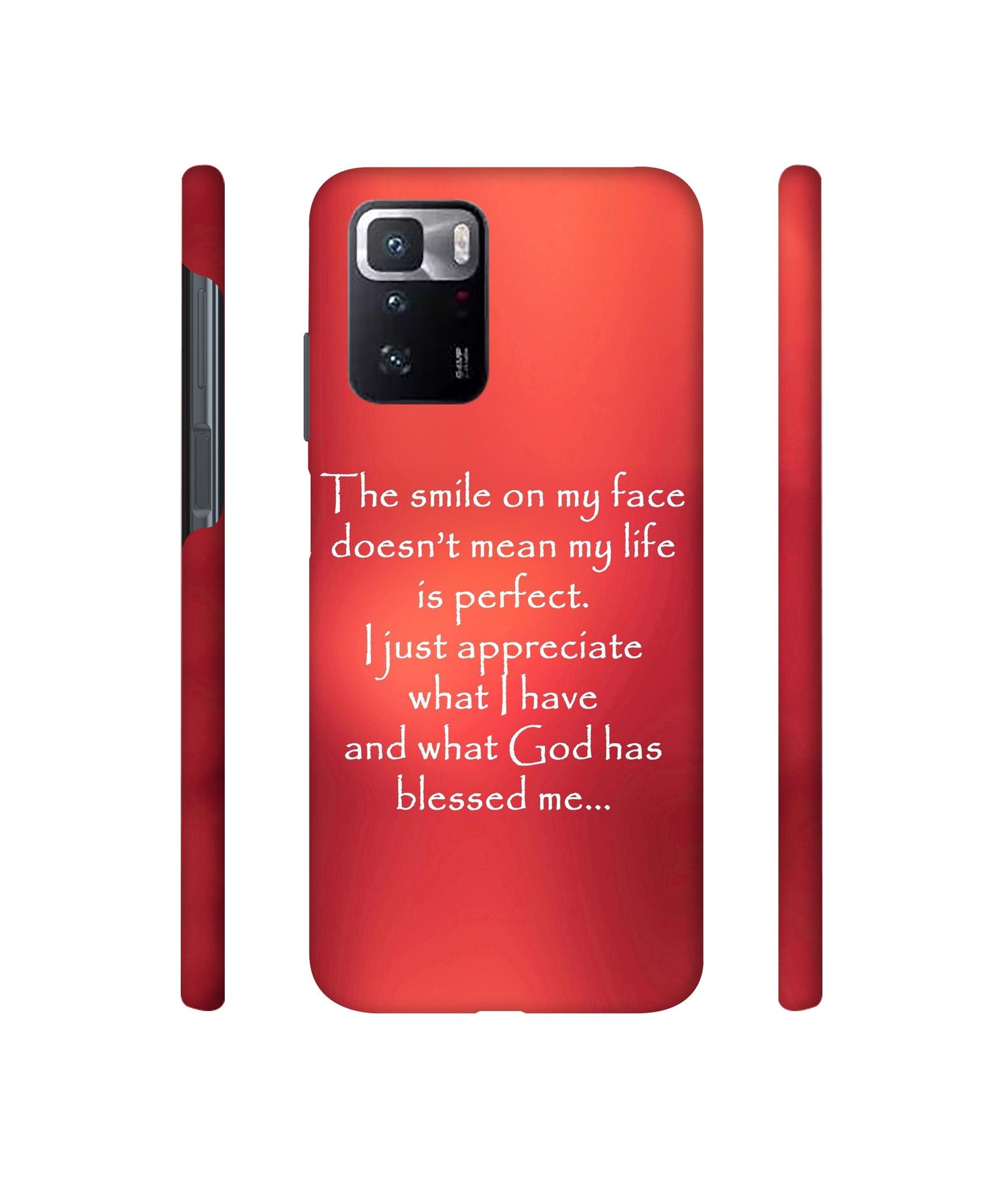 Quotes On Life Designer Hard Back Cover for Mi Poco X3 GT