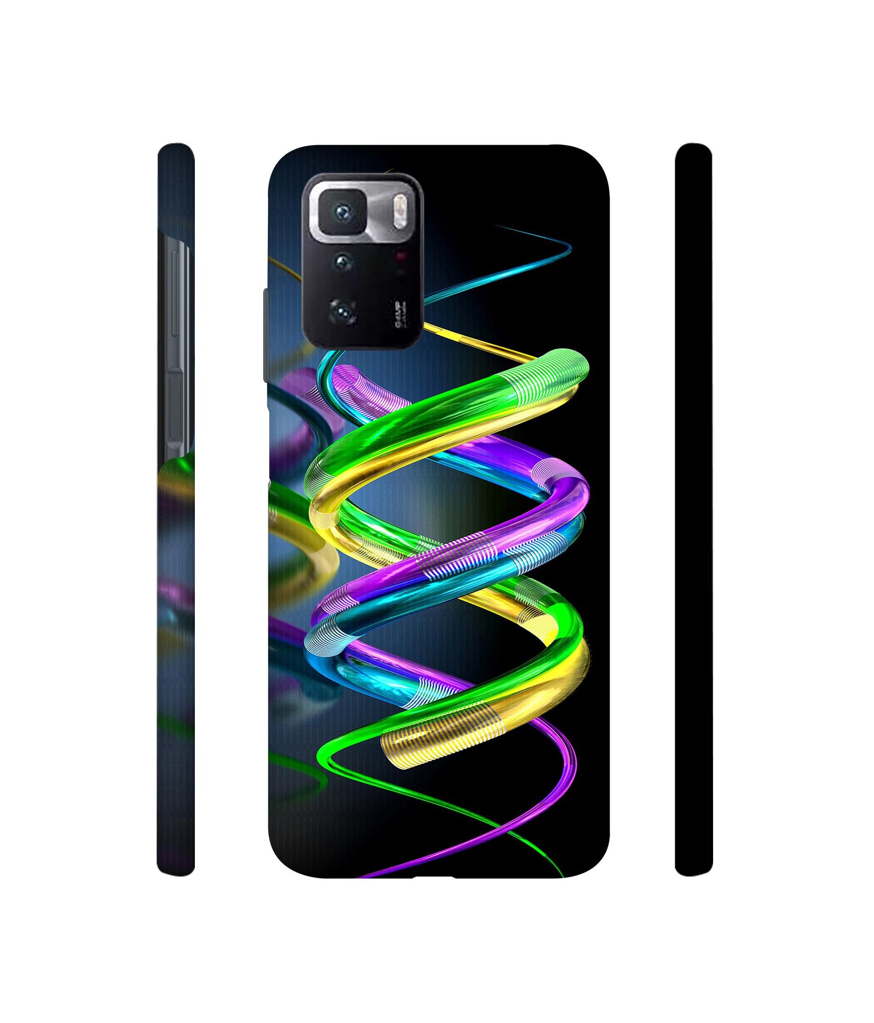 3D Spiral Designer Hard Back Cover for Mi Poco X3 GT