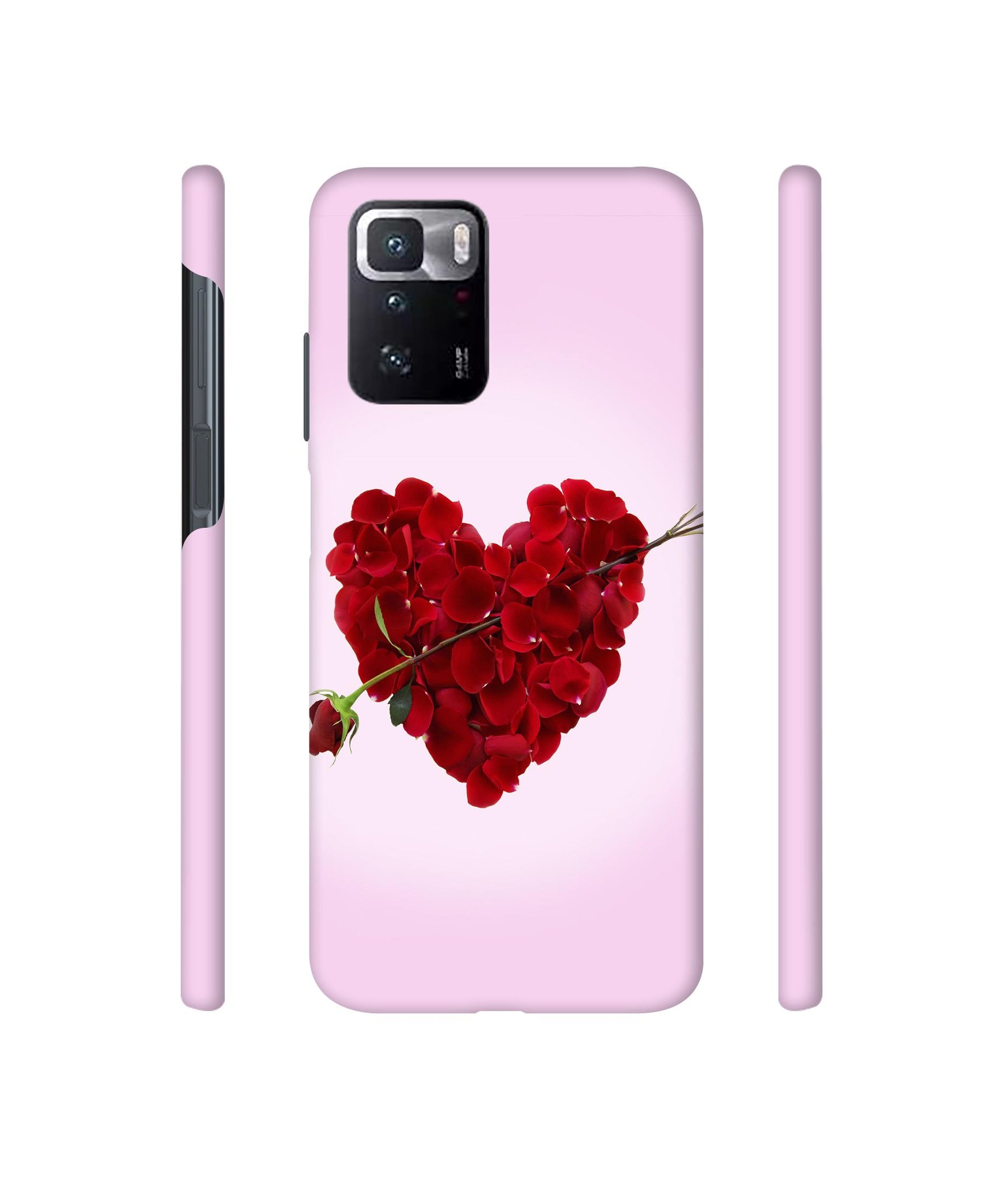 Heart Flower Designer Hard Back Cover for Mi Poco X3 GT