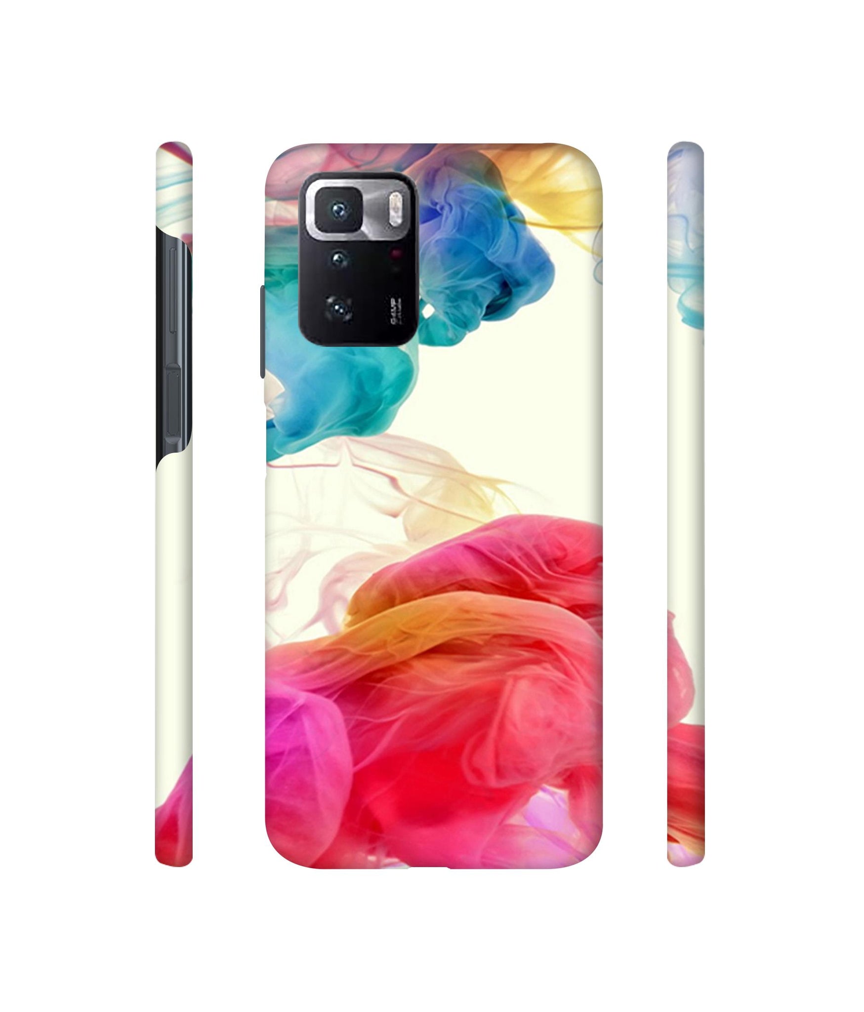 Colored Smoke Designer Hard Back Cover for Mi Poco X3 GT