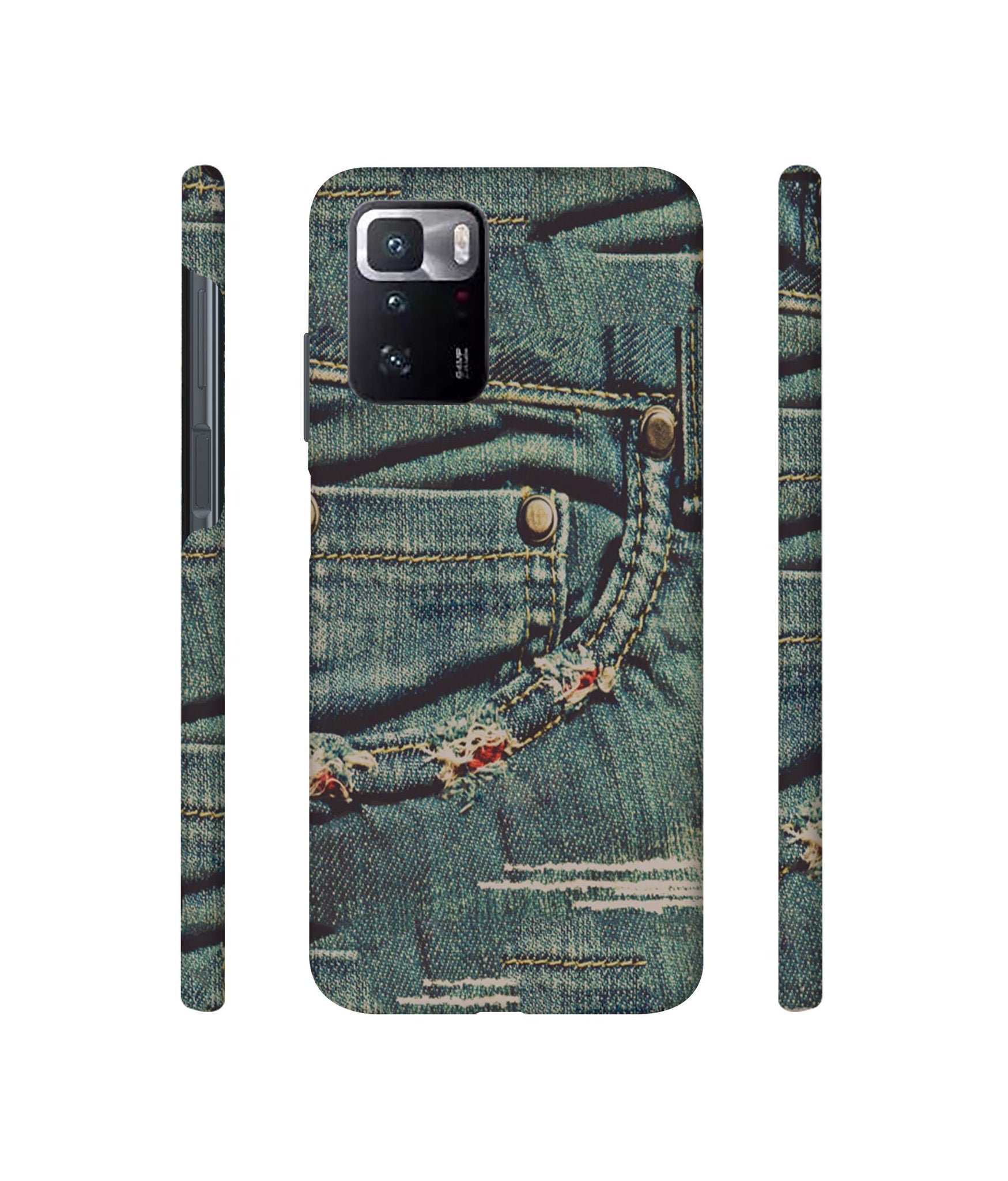 Jeans Designer Hard Back Cover for Mi Poco X3 GT