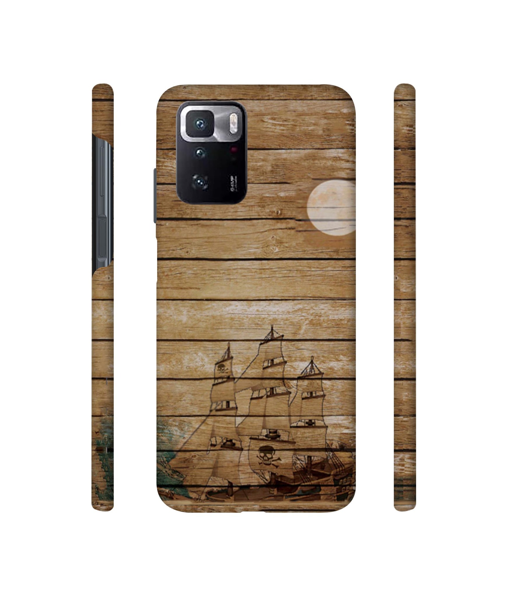Wooden Pattern Designer Hard Back Cover for Mi Poco X3 GT
