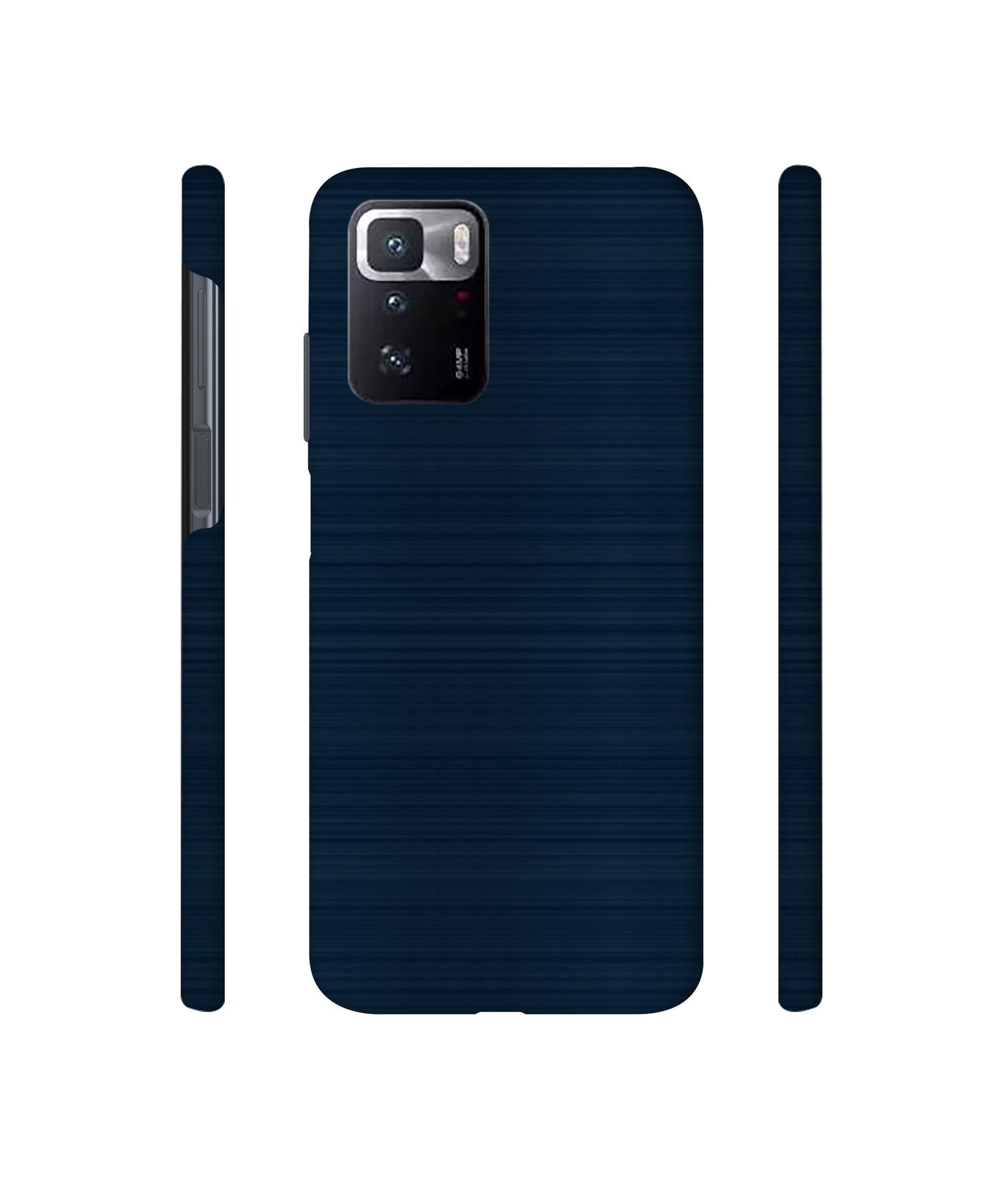 Blue Line Designer Hard Back Cover for Mi Poco X3 GT