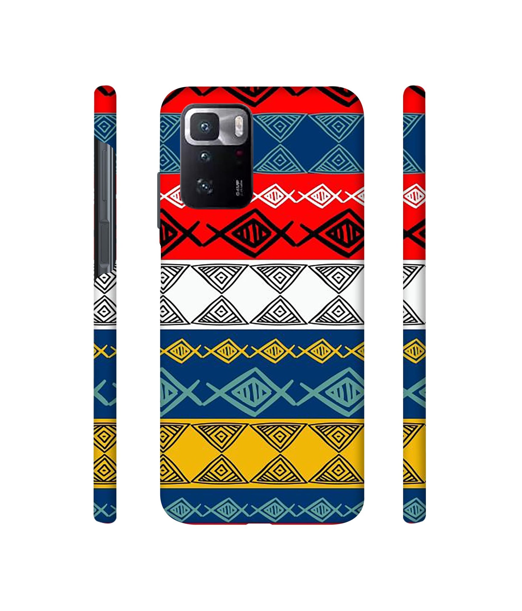 Colorful Hand Made Rangoli Art Designer Hard Back Cover for Mi Poco X3 GT