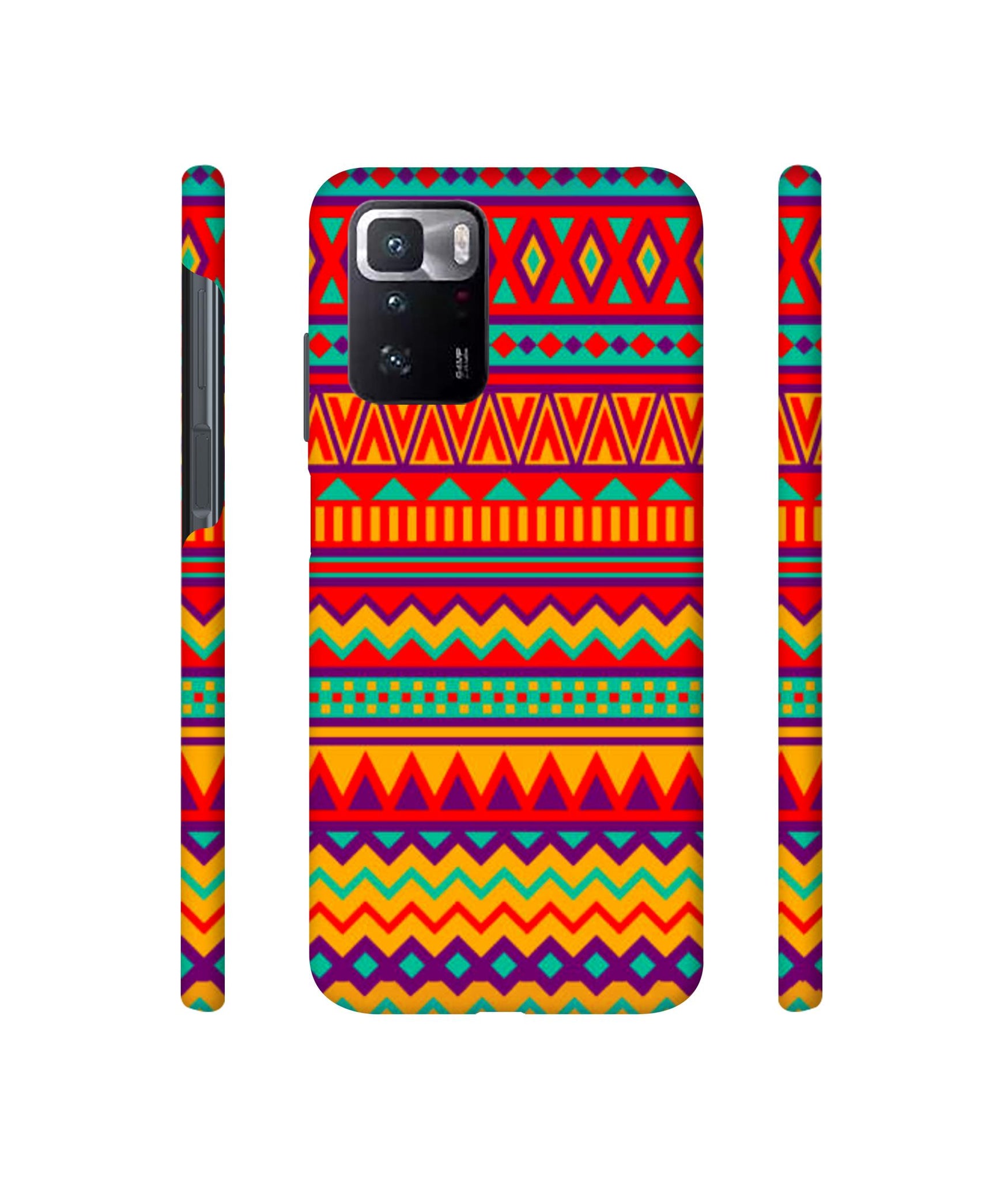 Multicolor Rangoli Art Designer Hard Back Cover for Mi Poco X3 GT