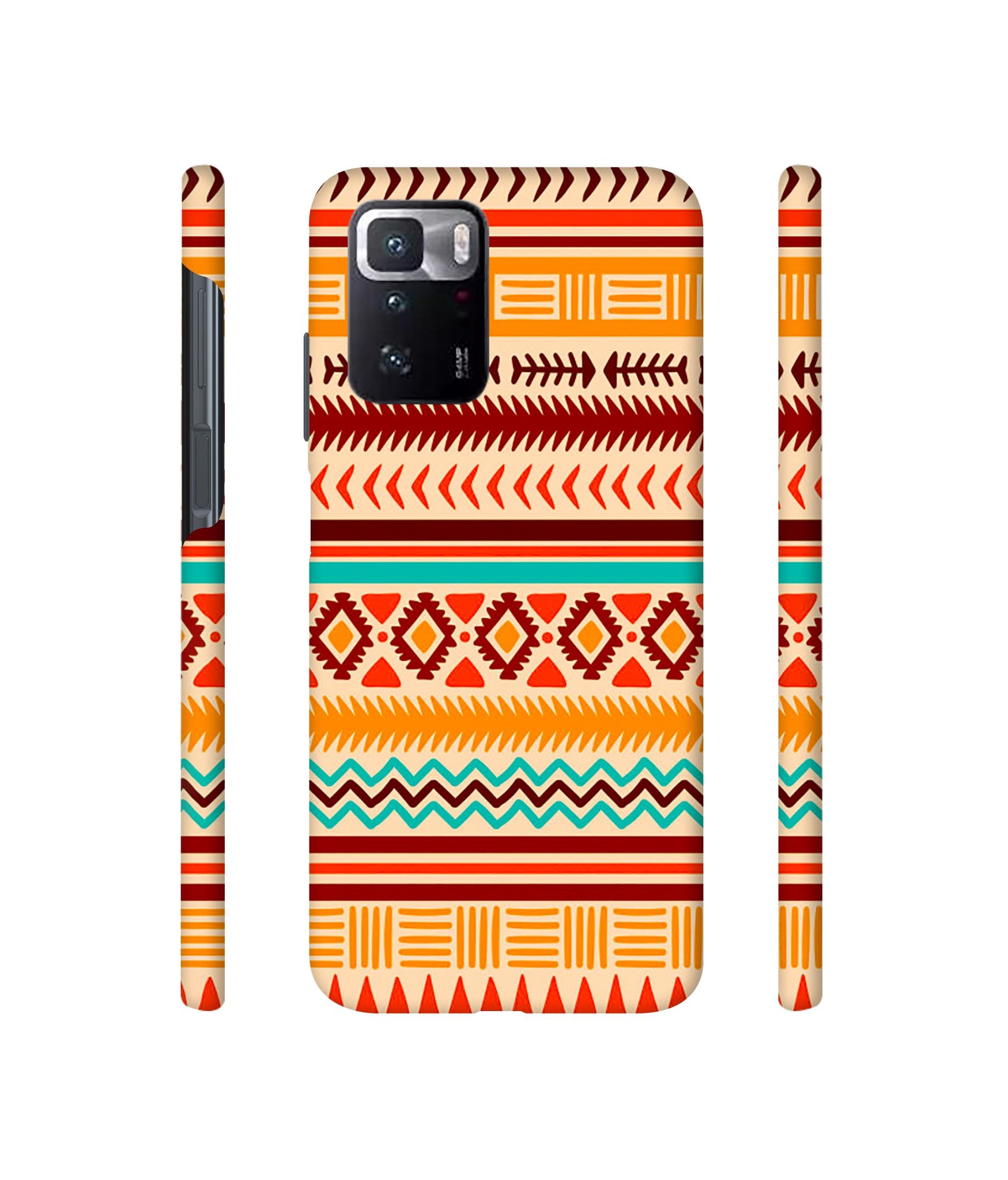 Marathi Rangoli Art Designer Hard Back Cover for Mi Poco X3 GT