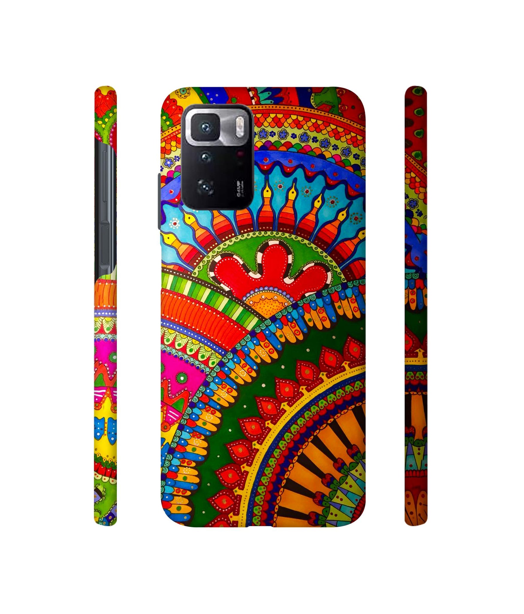 Rajasthani Rangoli Art Designer Hard Back Cover for Mi Poco X3 GT