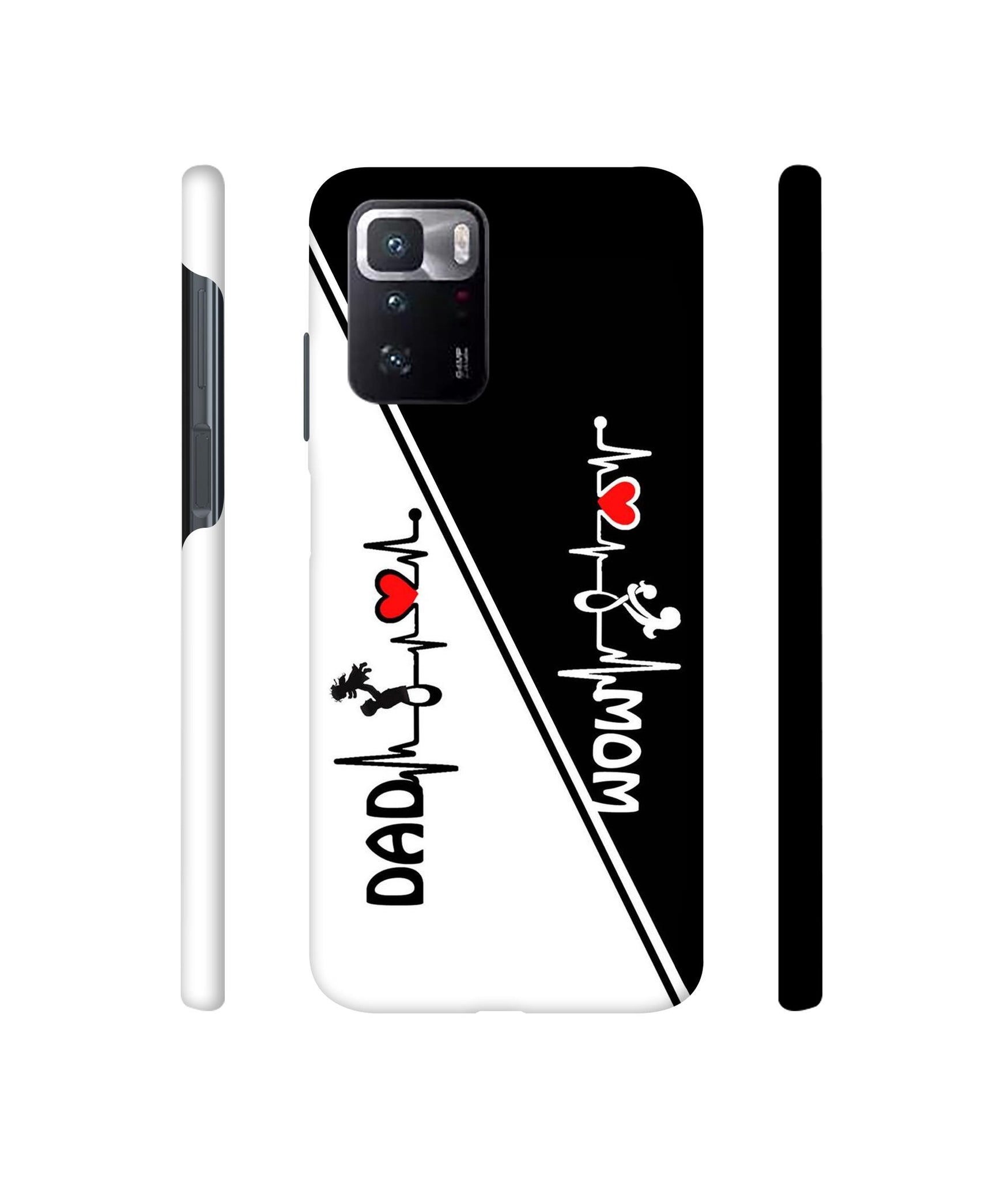 Mom and Dad Lover Designer Hard Back Cover for Mi Poco X3 GT