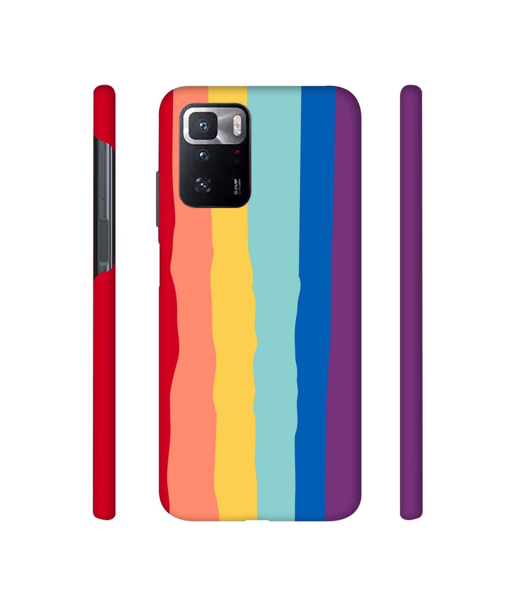 Rainbow1 Designer Hard Back Cover for Mi Poco X3 GT
