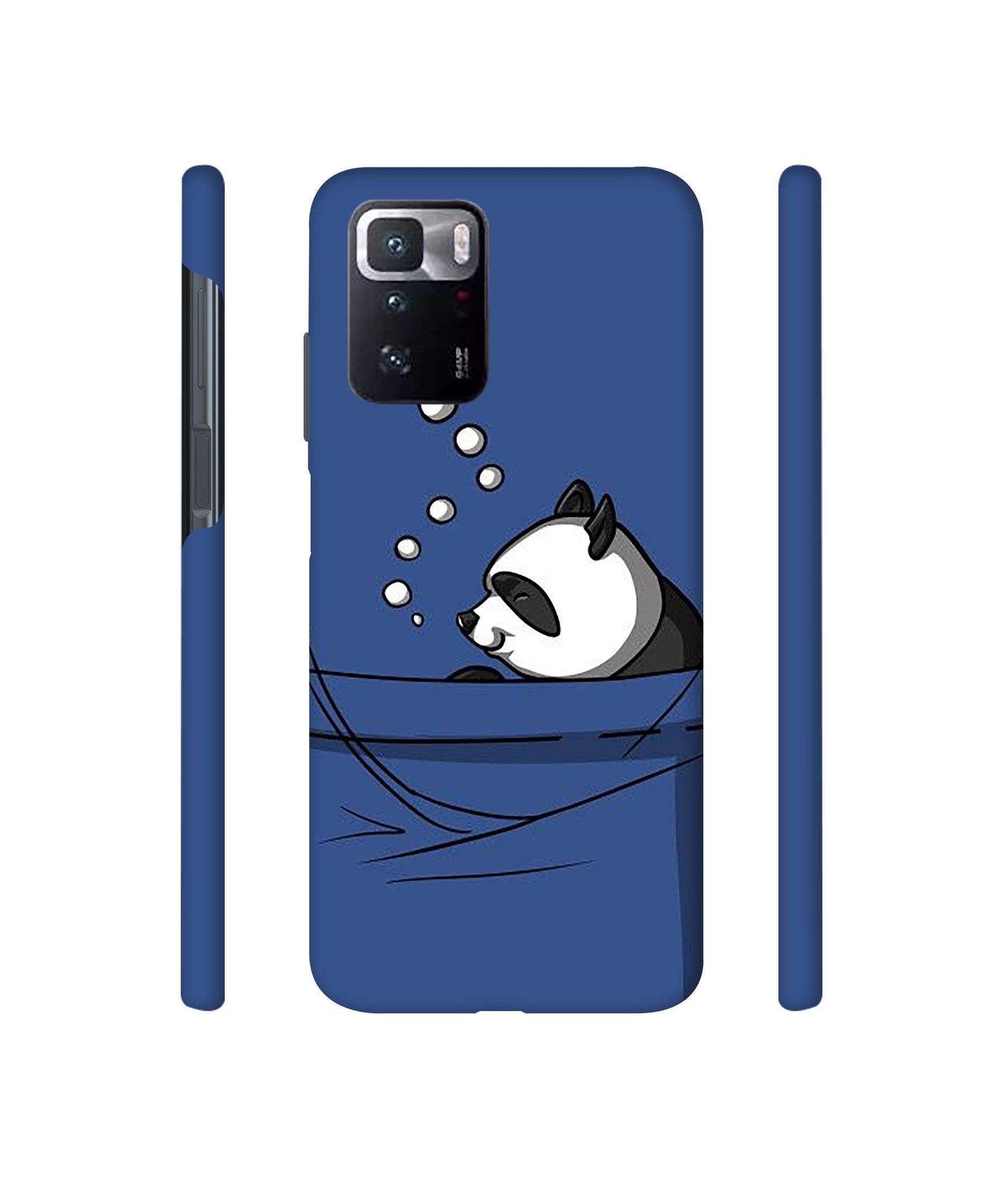 Lasy Panda Designer Hard Back Cover for Mi Poco X3 GT
