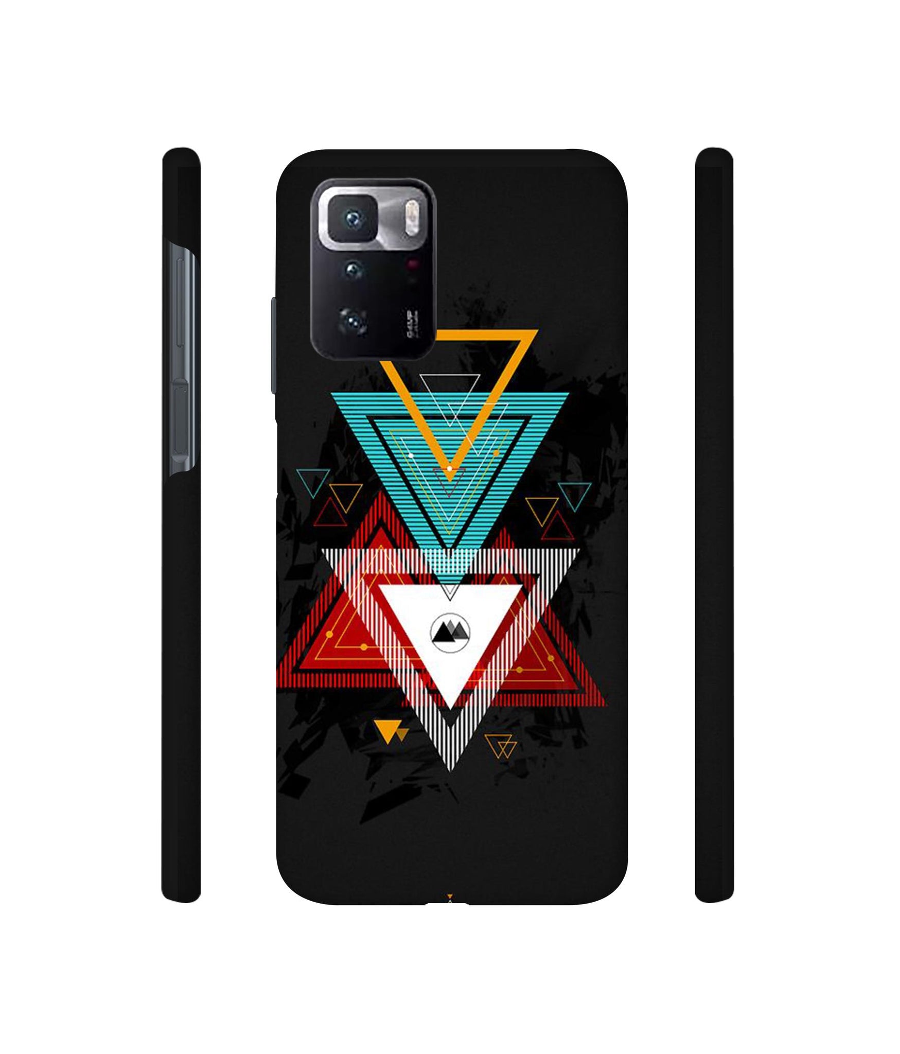 Illustrator Triangle Designer Hard Back Cover for Mi Poco X3 GT