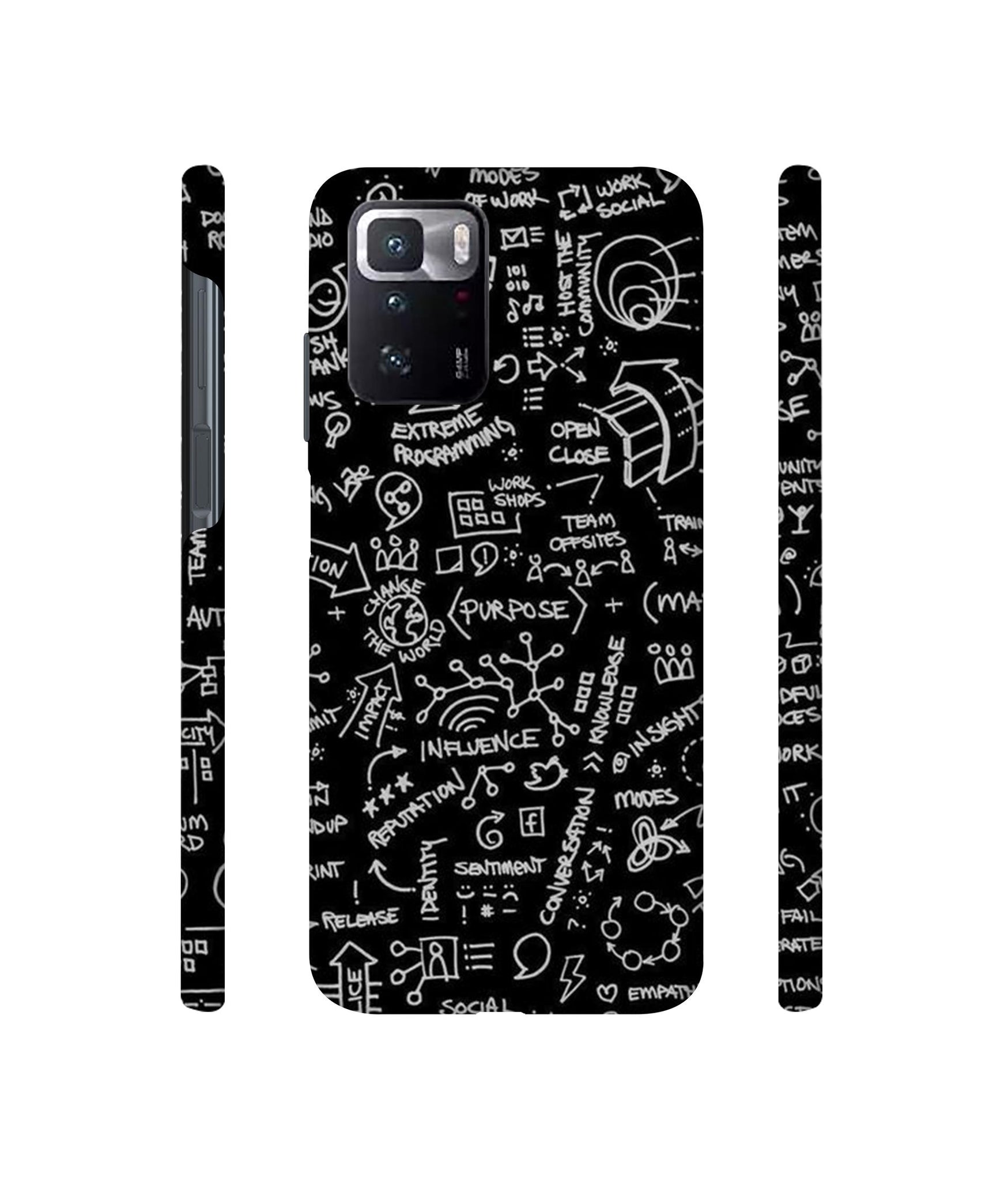Formulas Designer Hard Back Cover for Mi Poco X3 GT