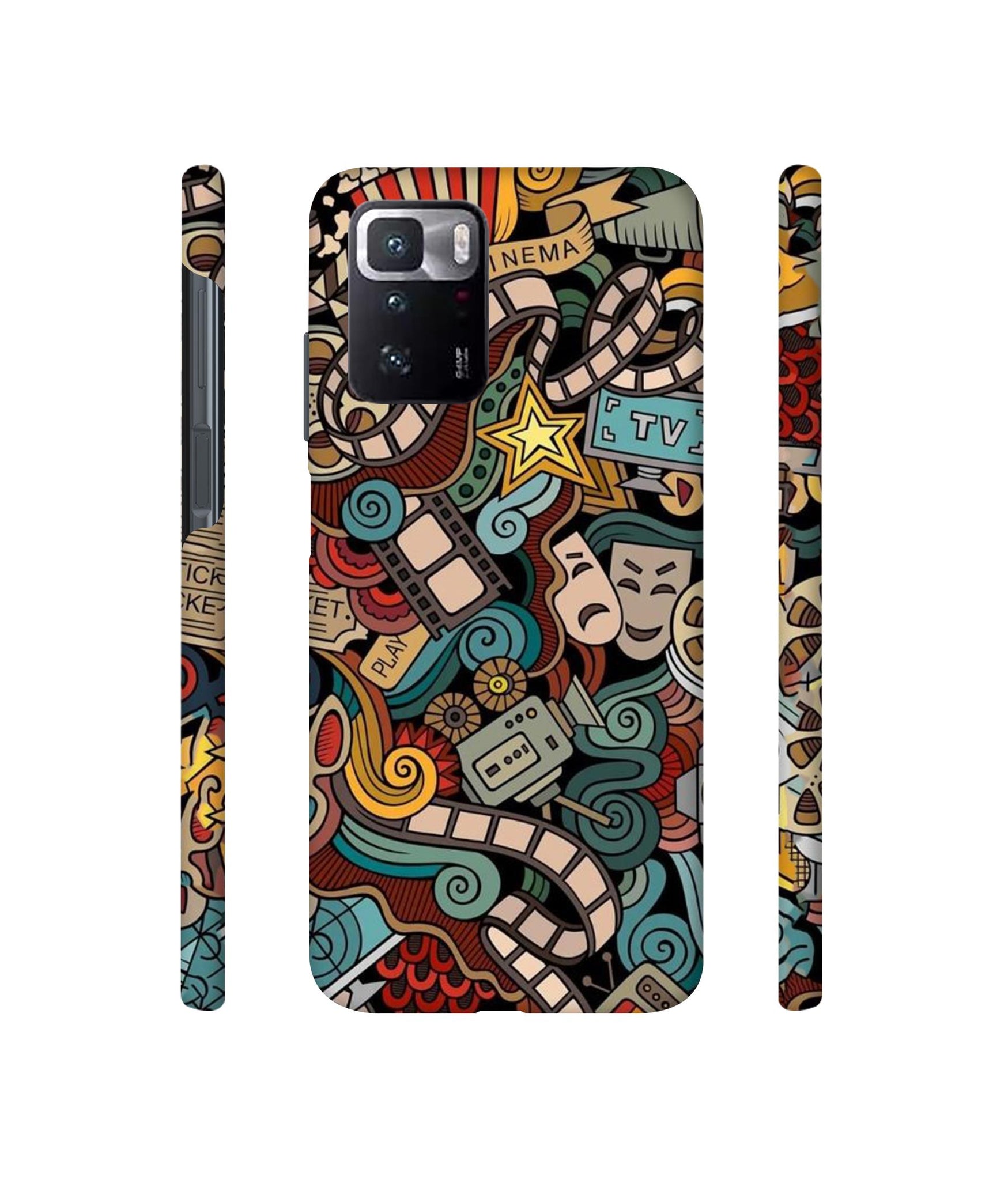 Movies Designer Hard Back Cover for Mi Poco X3 GT