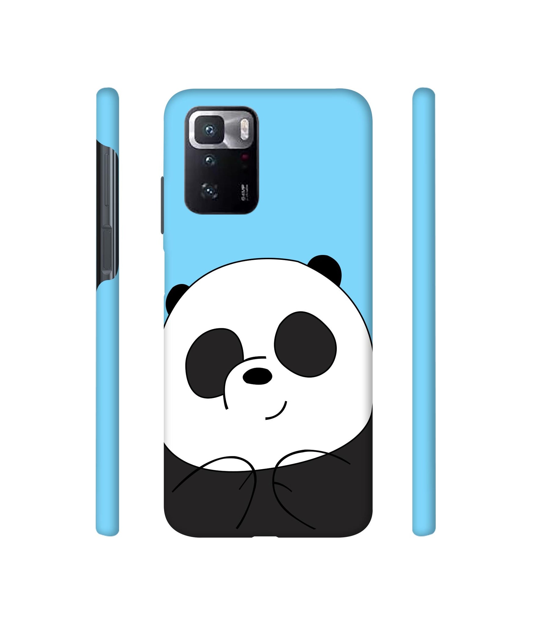 Cute Panda Designer Hard Back Cover for Mi Poco X3 GT