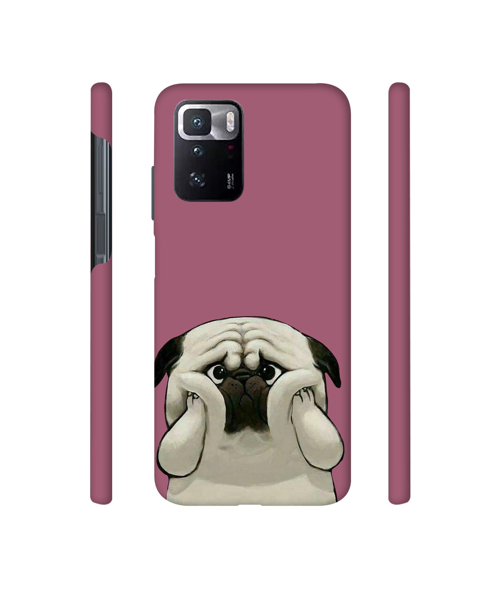 Pot Dog Purple Colour Designer Hard Back Cover for Mi Poco X3 GT