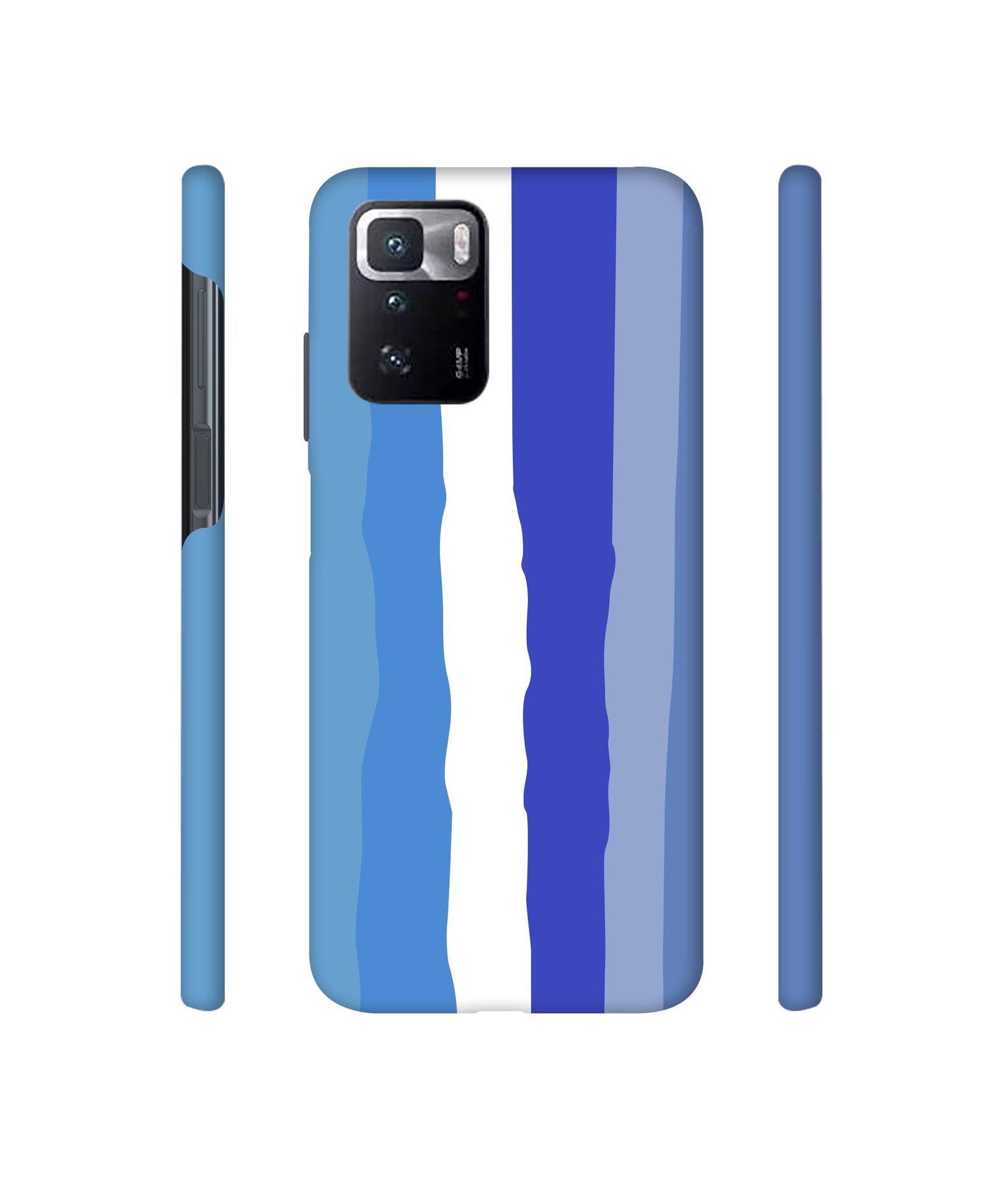 Blue Shade Rainbow Designer Hard Back Cover for Mi Poco X3 GT
