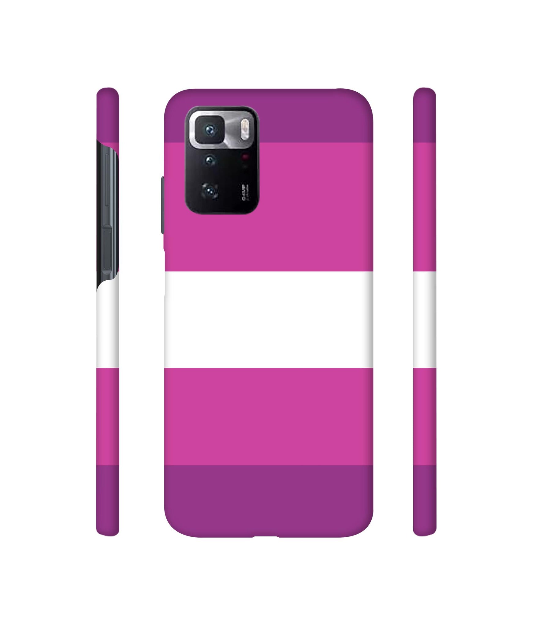 Purple Shade Straps Designer Hard Back Cover for Mi Poco X3 GT