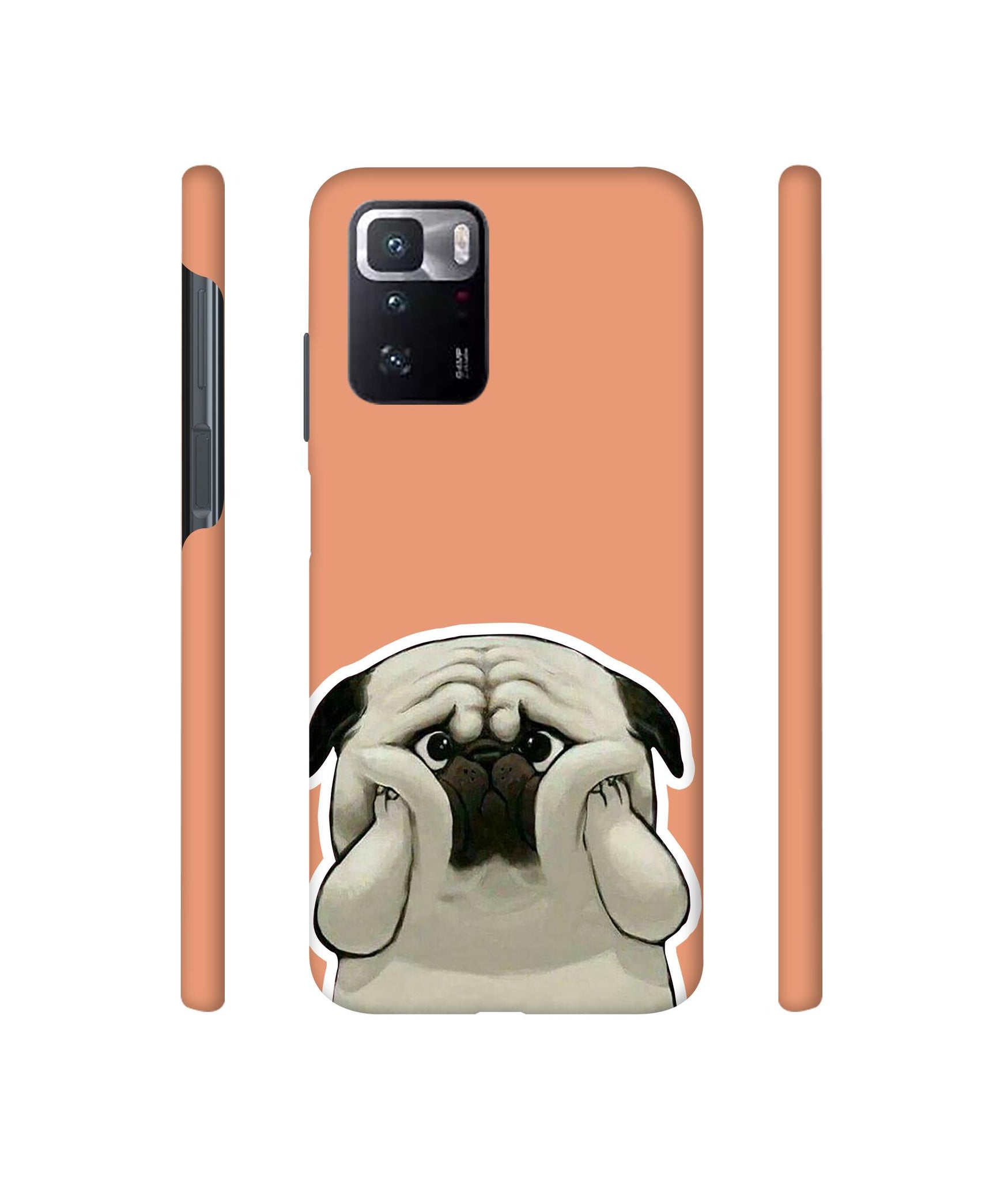 Pot Dog Pich Colour Designer Hard Back Cover for Mi Poco X3 GT