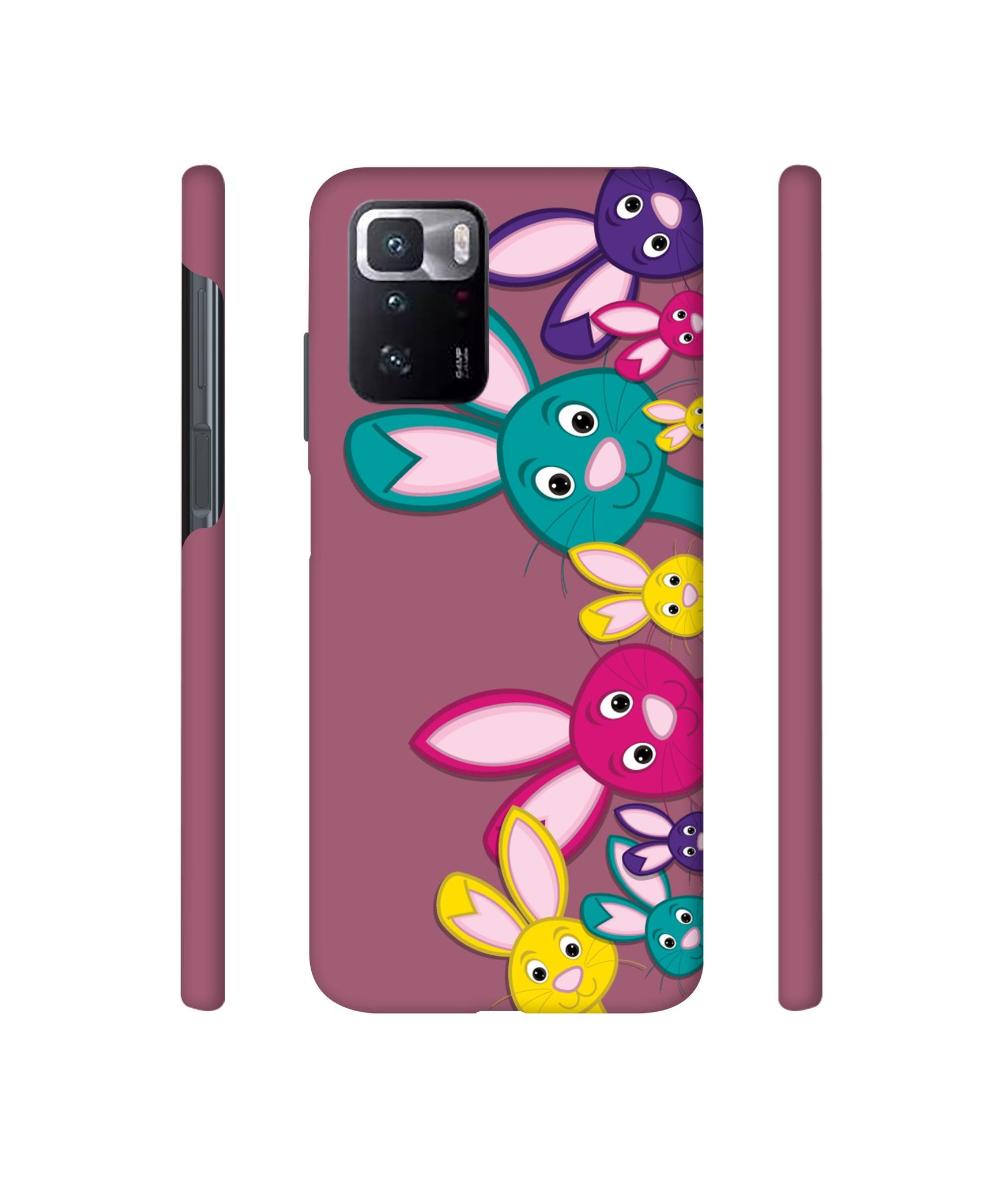 Rabbit Family1 Designer Hard Back Cover for Mi Poco X3 GT