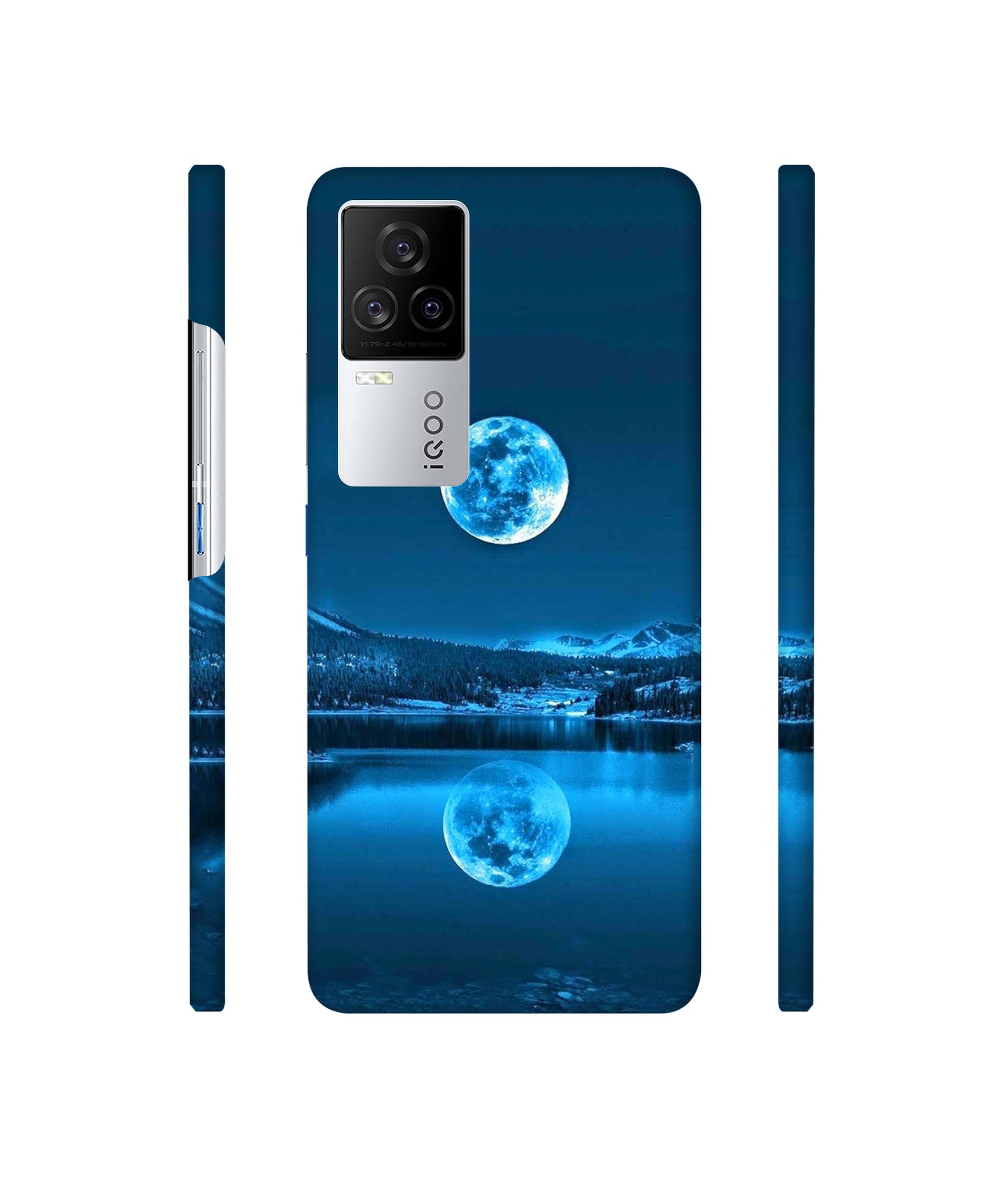 Awesome Moon Designer Hard Back Cover for Vivo iQOO 8 Legend