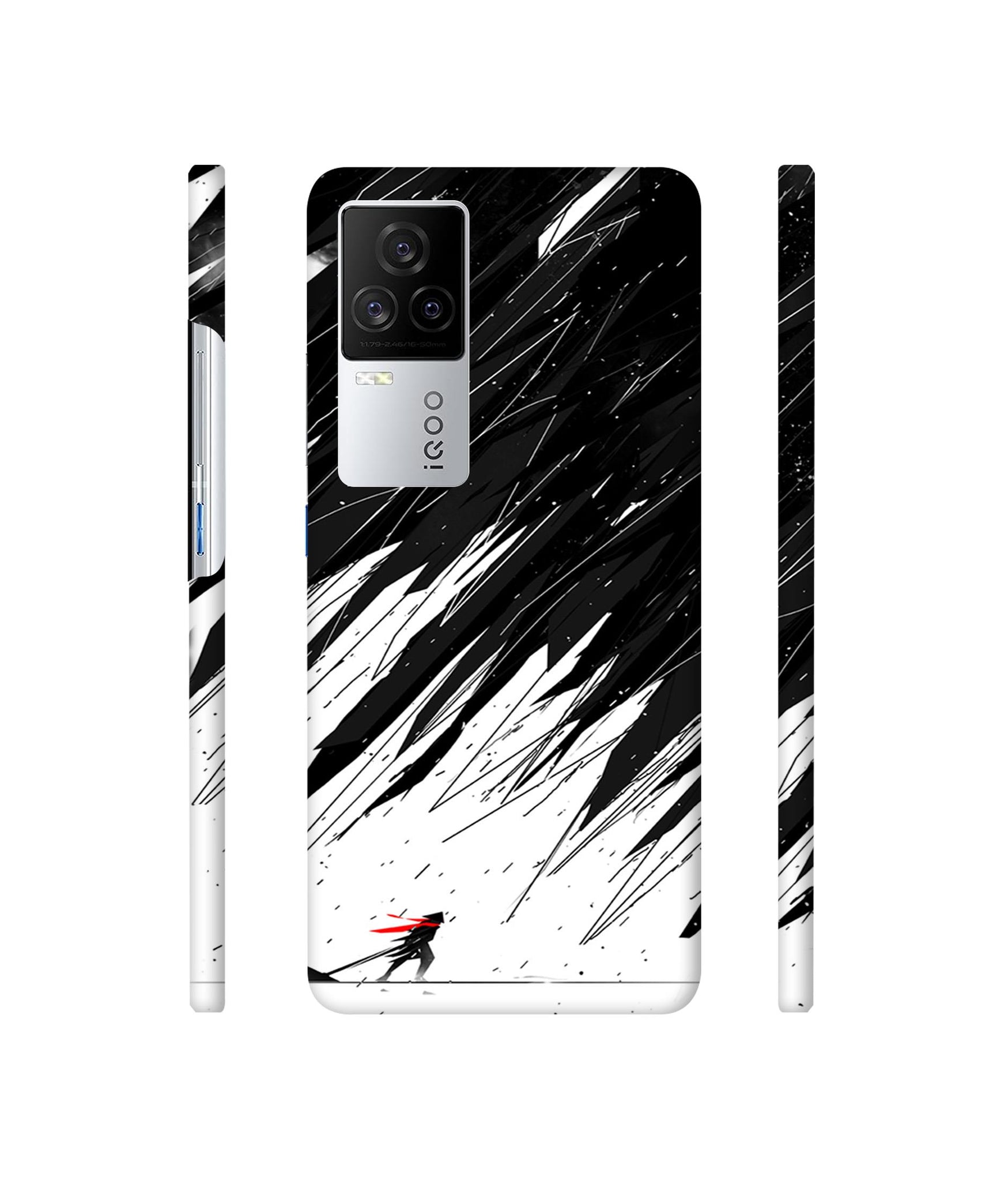 Geometric Strom Designer Hard Back Cover for Vivo iQOO 8 Legend