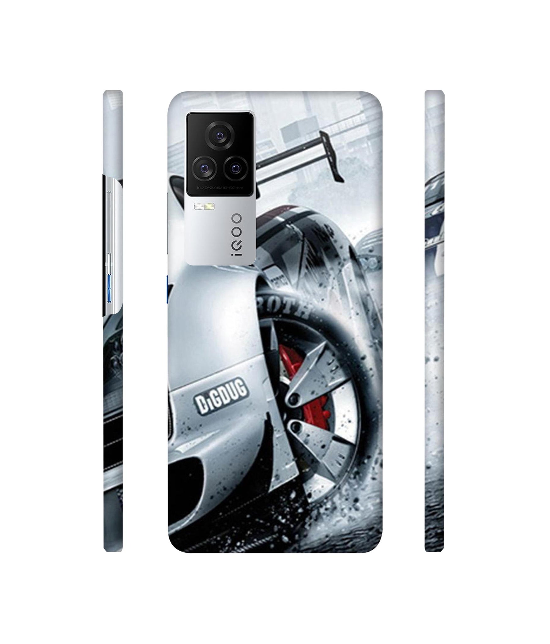 Drift Sport Print Designer Hard Back Cover for Vivo iQOO 8 Legend