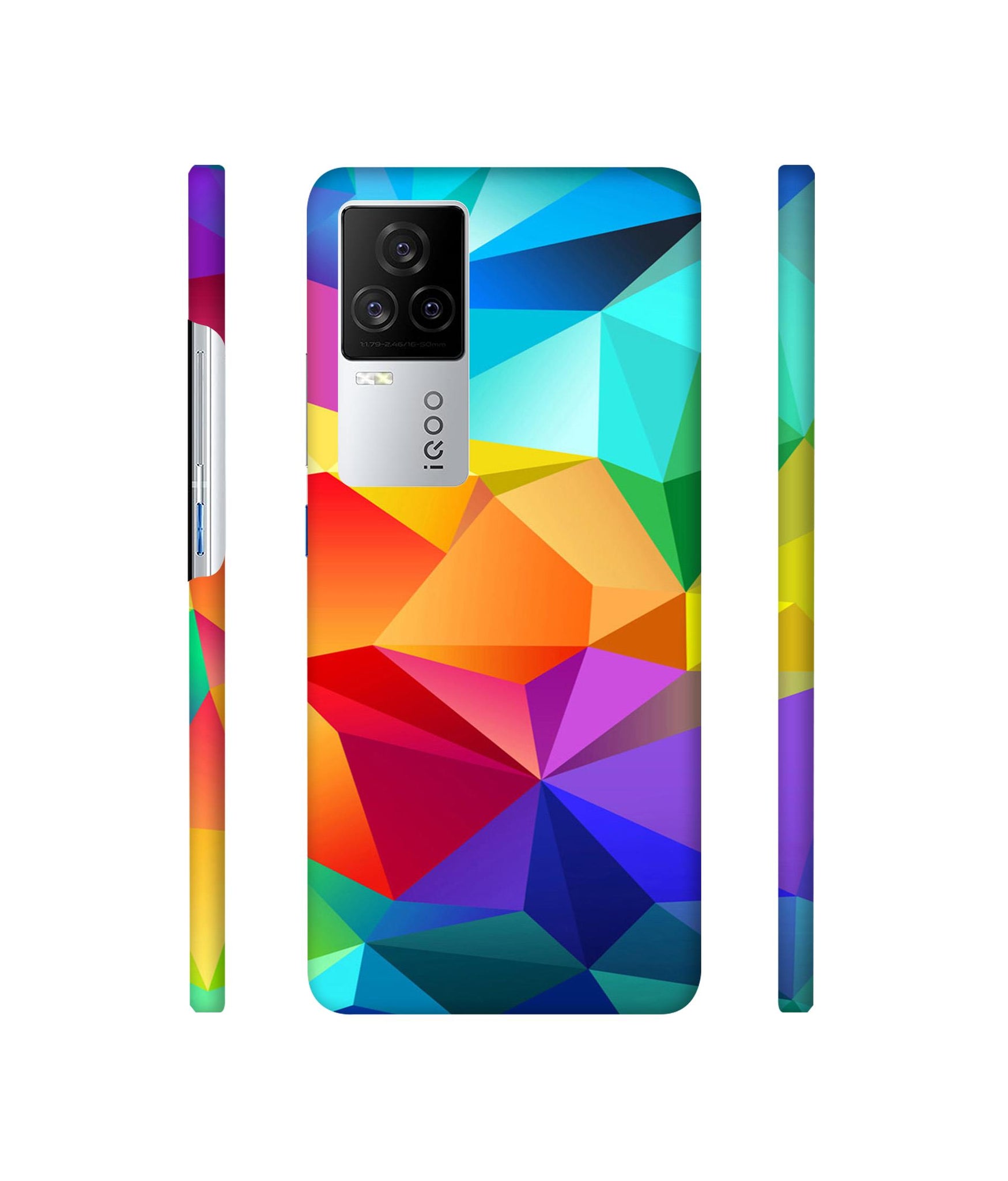 Colorful Pattern Designer Hard Back Cover for Vivo iQOO 8 Legend