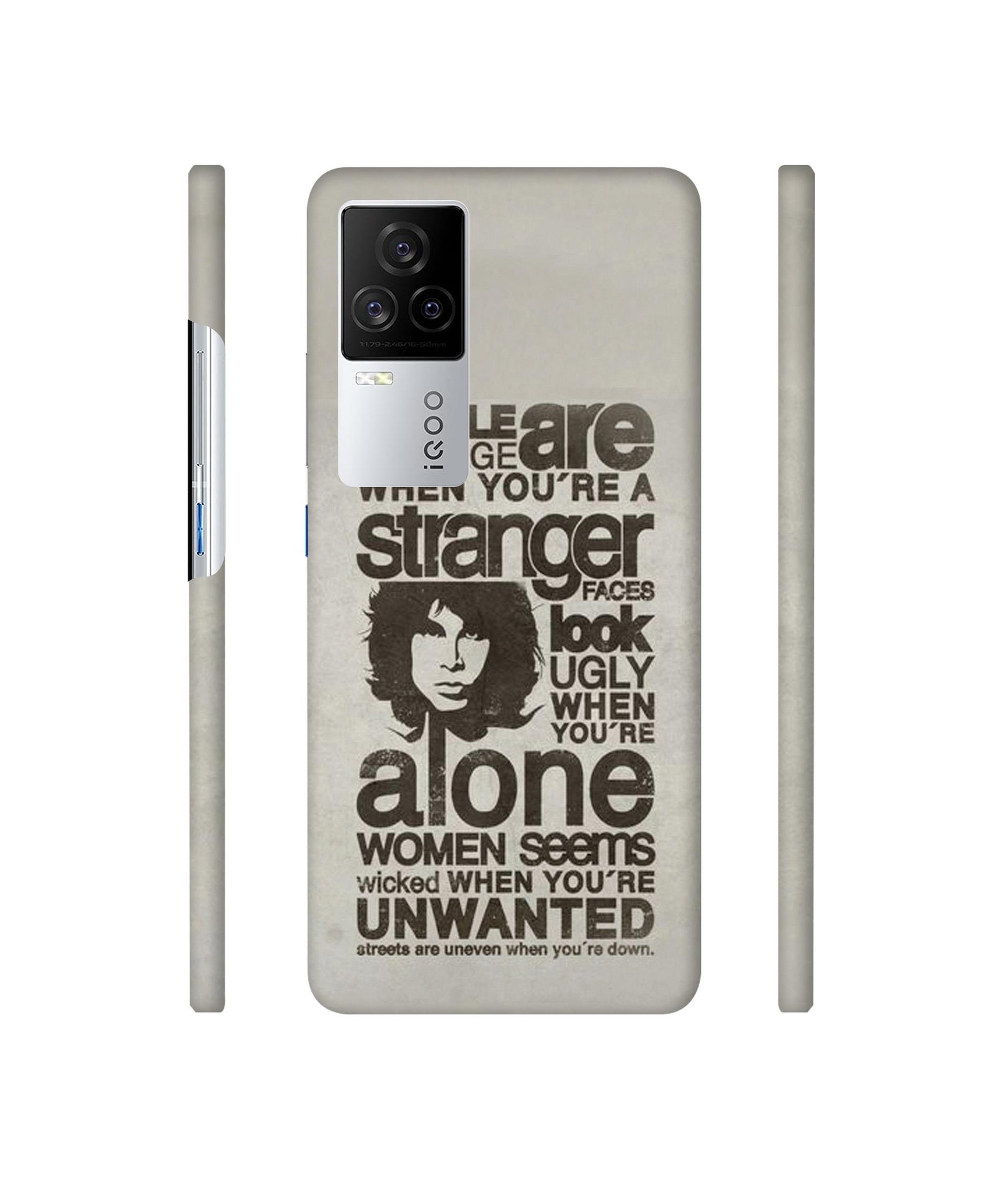 Quotes Pattern Designer Hard Back Cover for Vivo iQOO 8 Legend