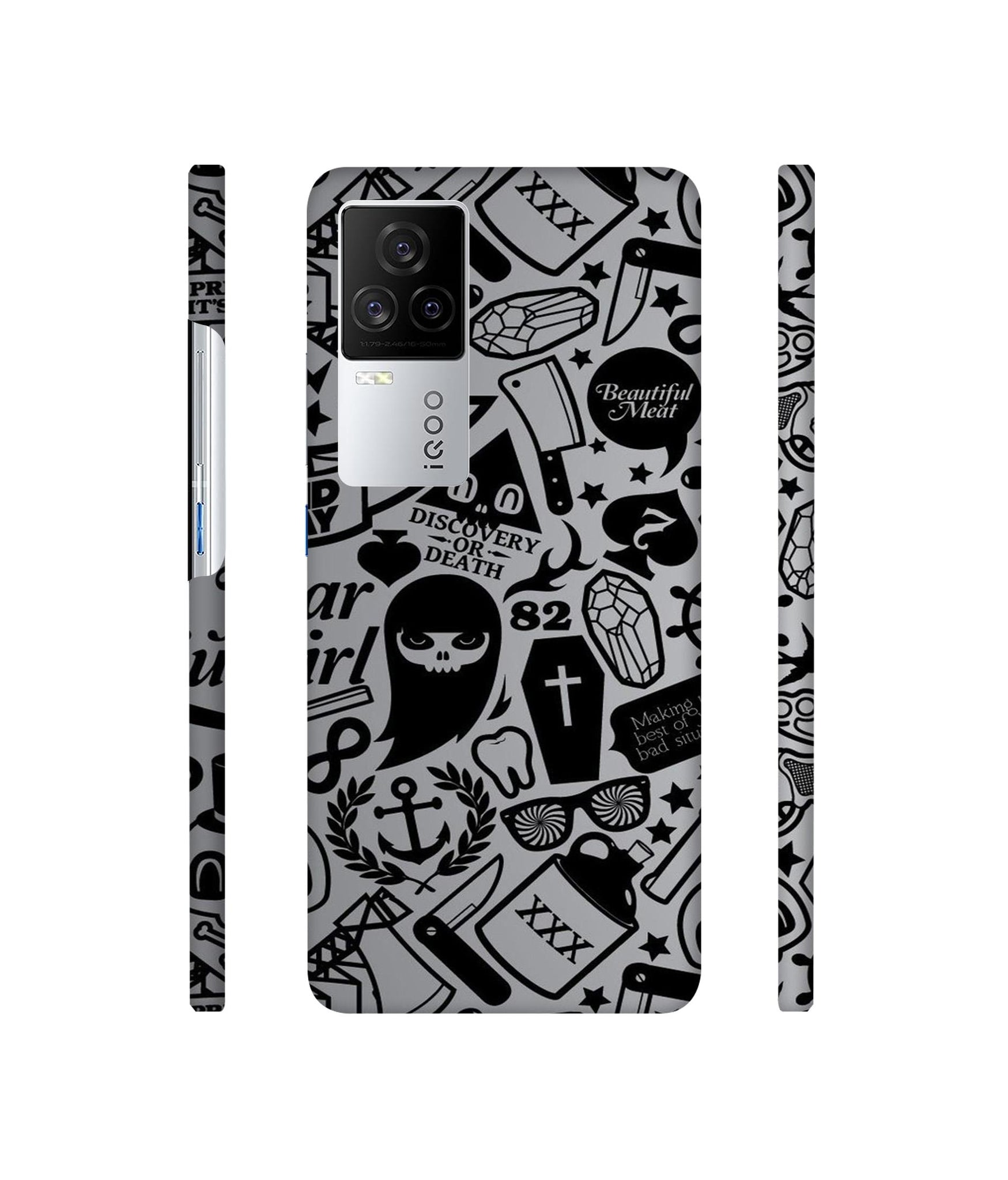 Discover Or Death Designer Hard Back Cover for Vivo iQOO 8 Legend