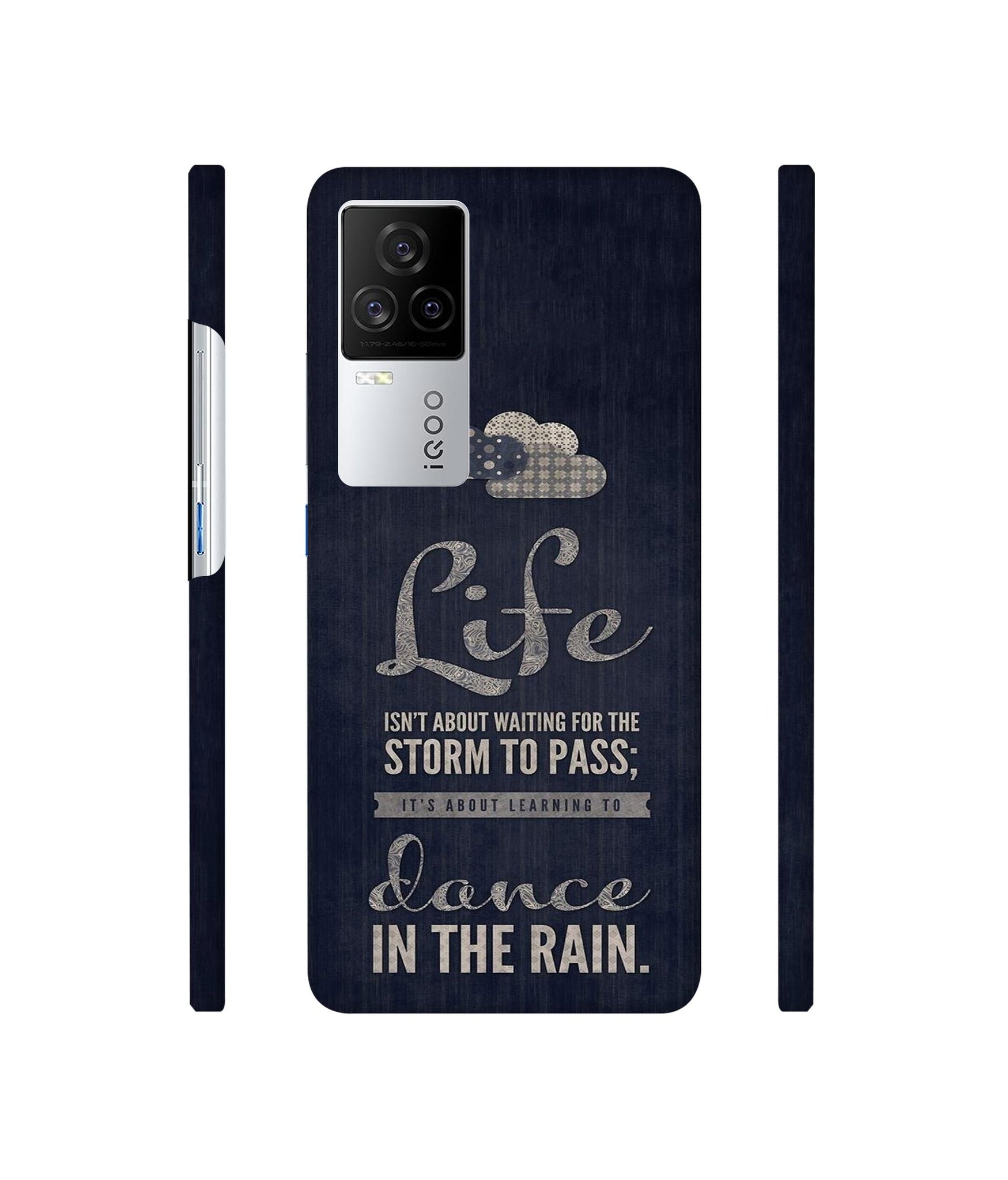 Life in The Rain Designer Hard Back Cover for Vivo iQOO 8 Legend